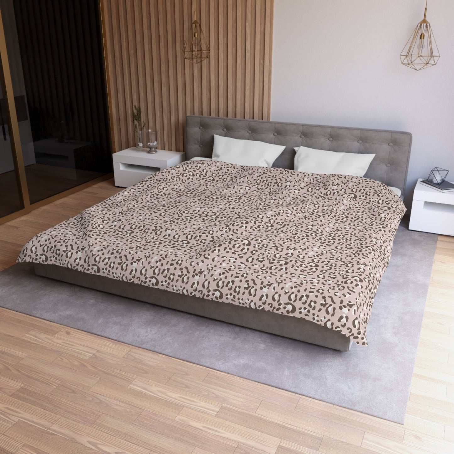 Leopard Print Microfiber Duvet Cover
