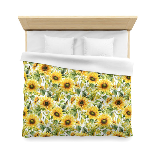 sunflower duvet cover in twin, queen and king size