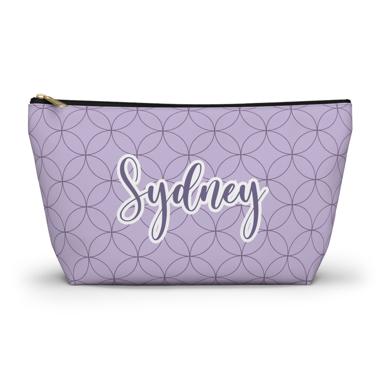Purple Makeup Bag / Personalized Cosmetic Bag