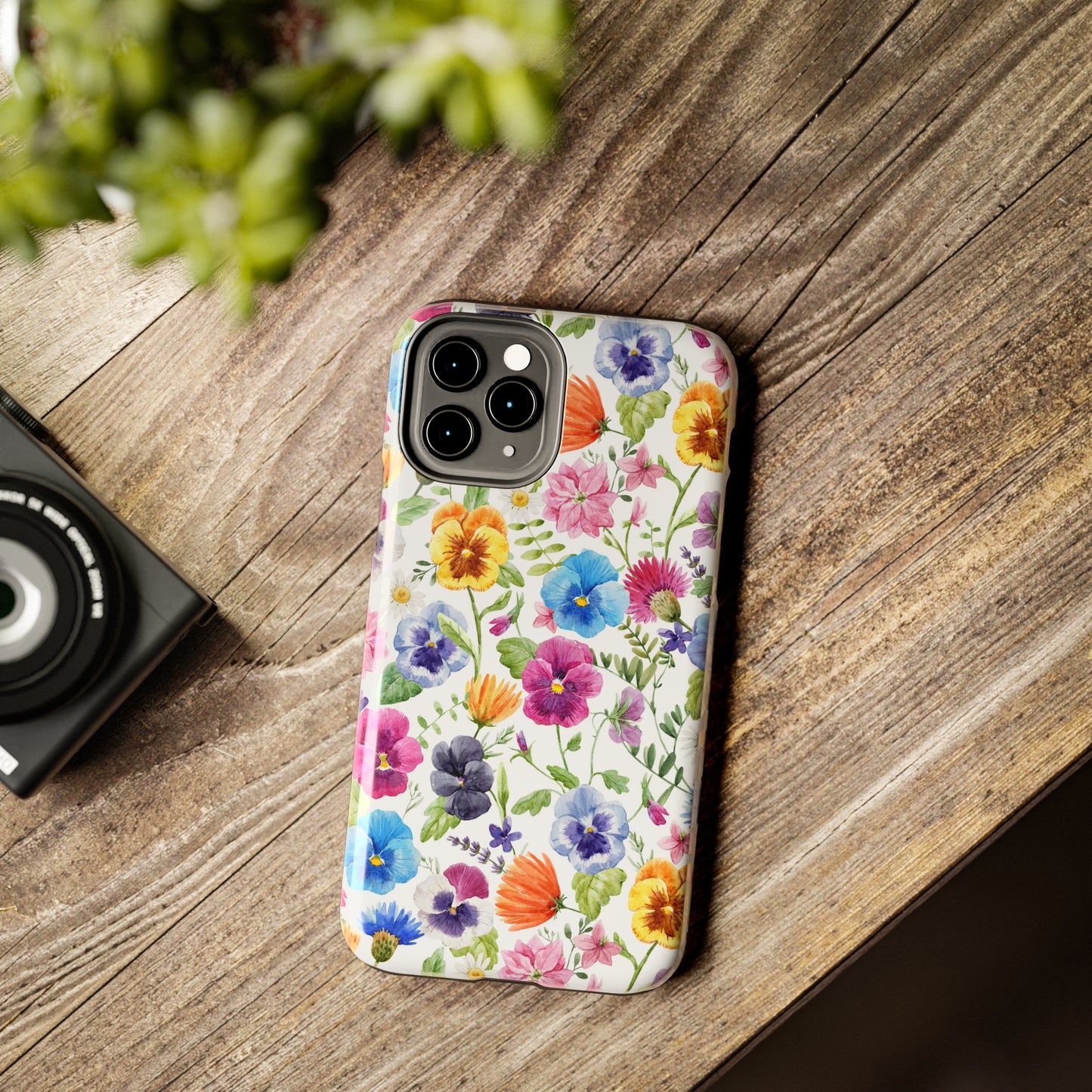 Floral IPhone Case / Pansy Phone Case
