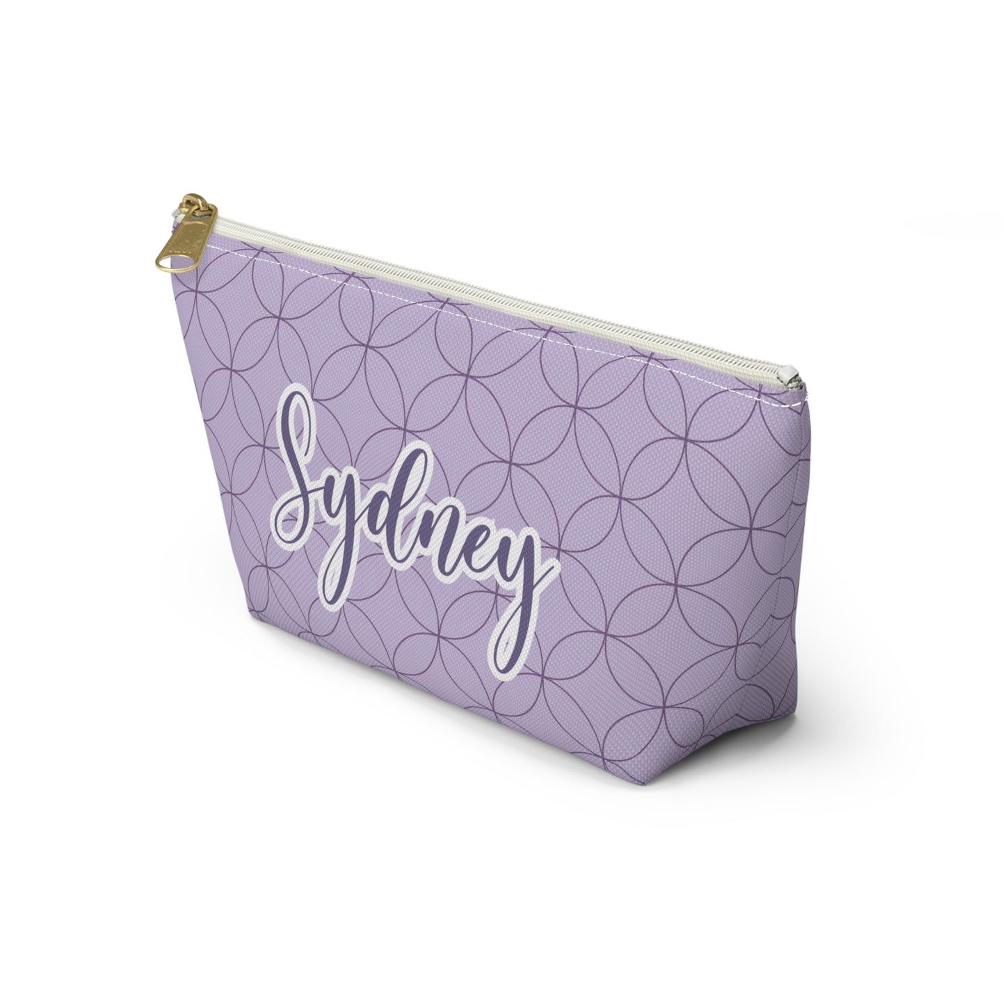 Purple Makeup Bag / Personalized Cosmetic Bag