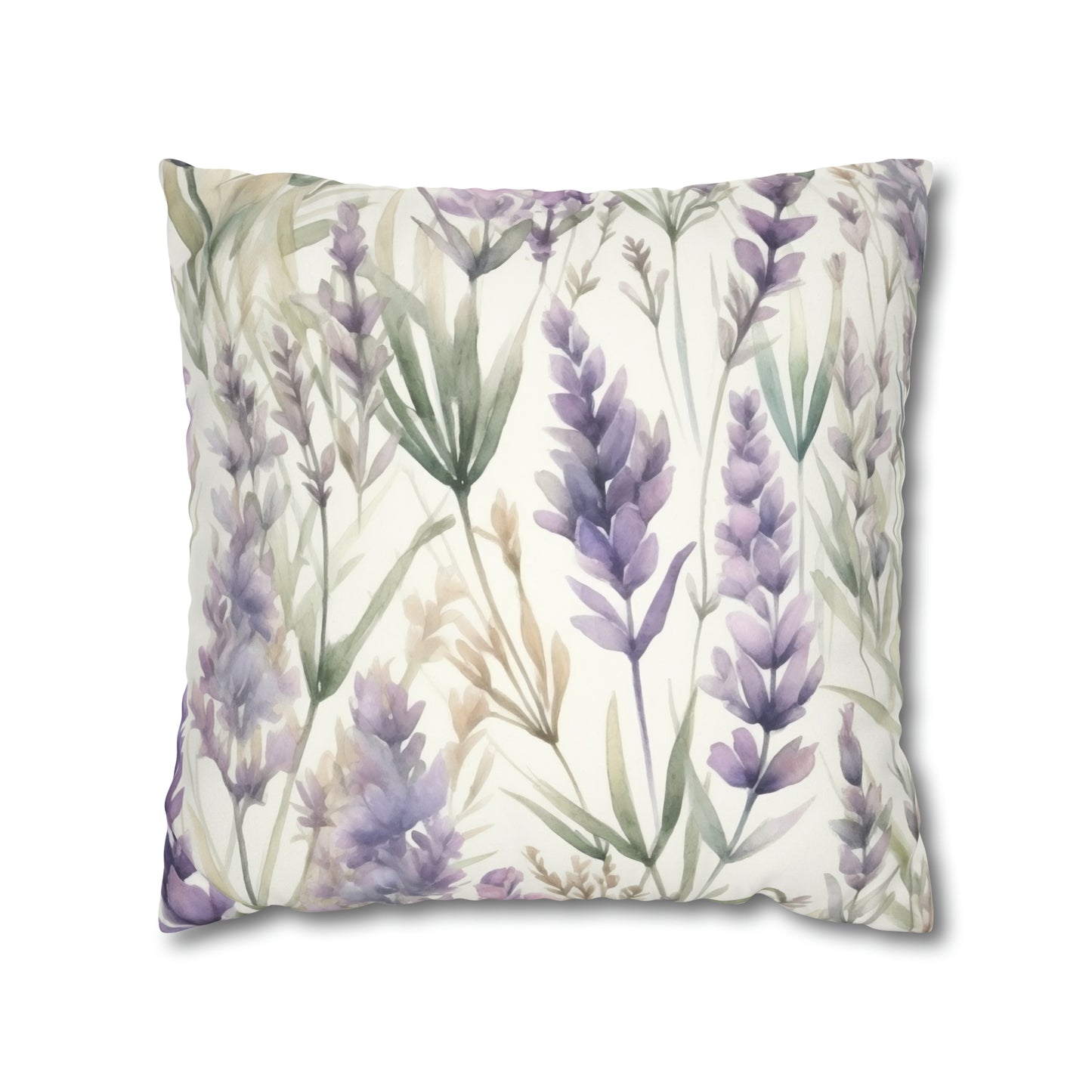 Lavender Watercolor Pillow Case