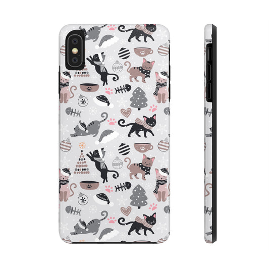christmas cat iphone case