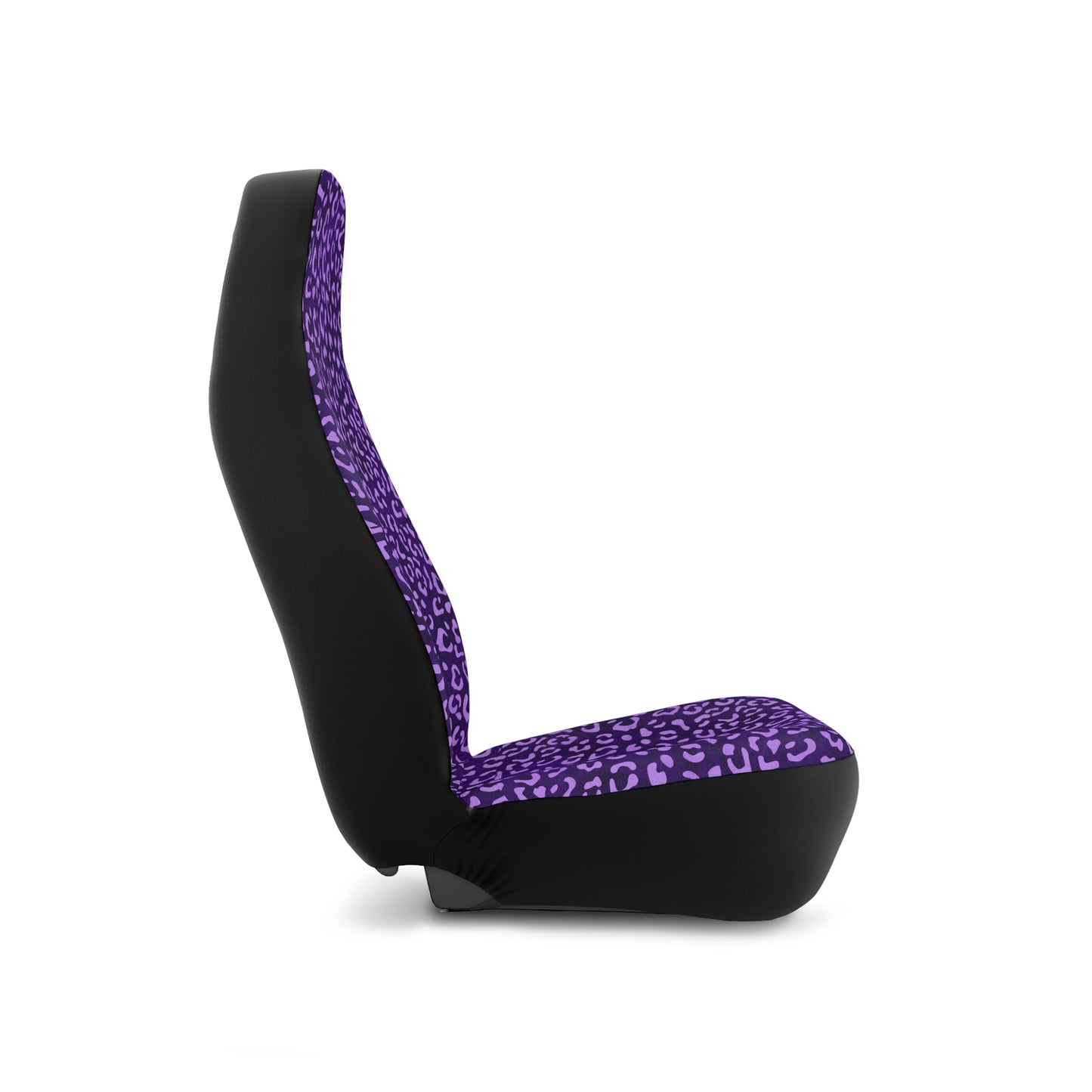 Purple Leopard Print Car Seat Covers
