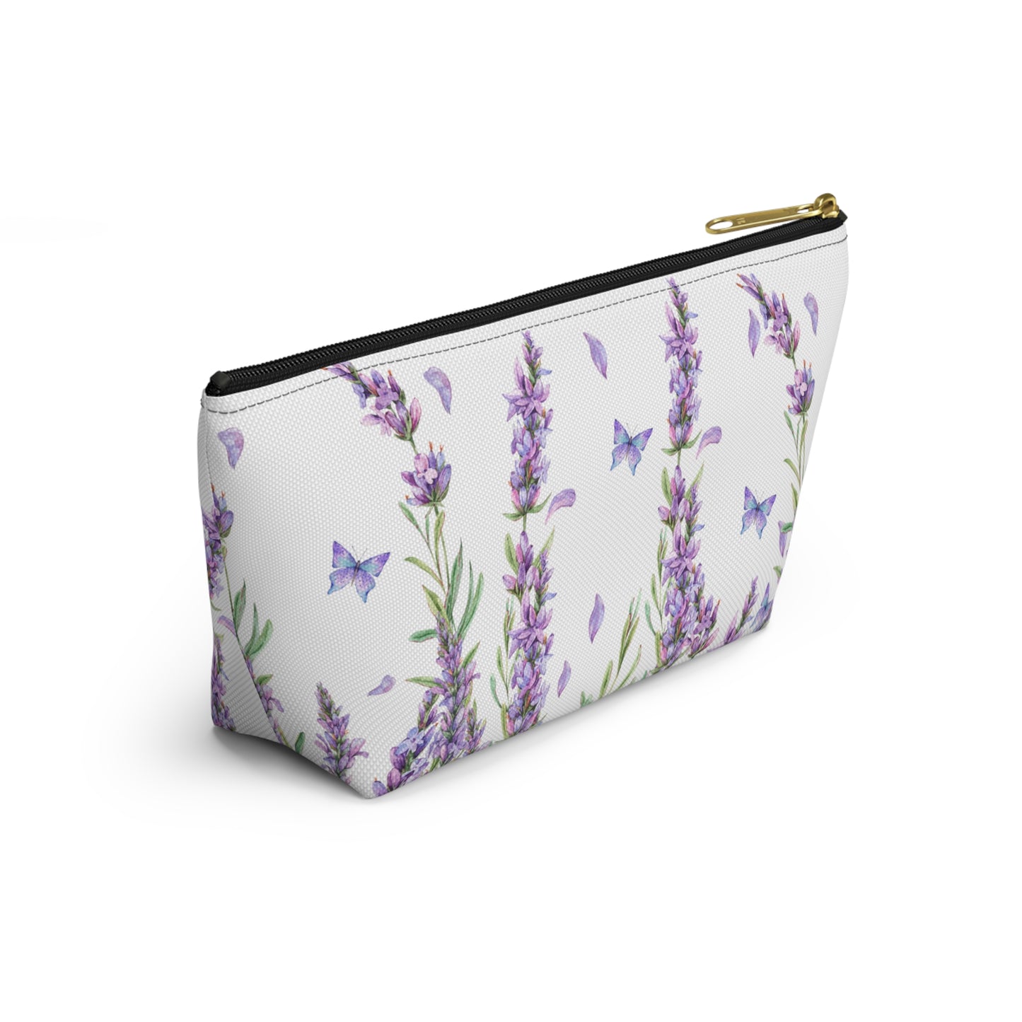 Personalized Makeup Bag / Purple Lavender Cosmetic Bag