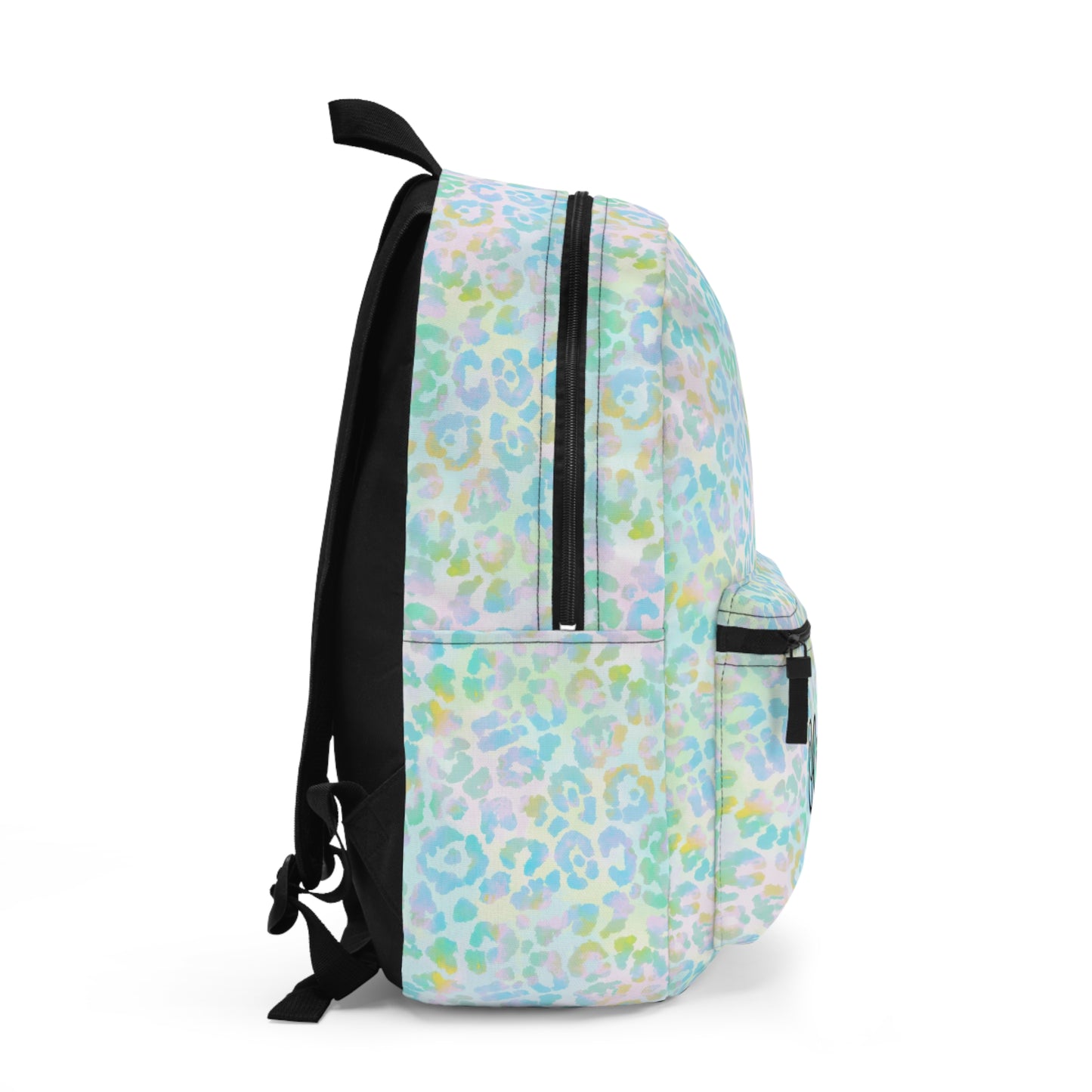 Rainbow Leopard Print Backpack / Personalized Bookbag