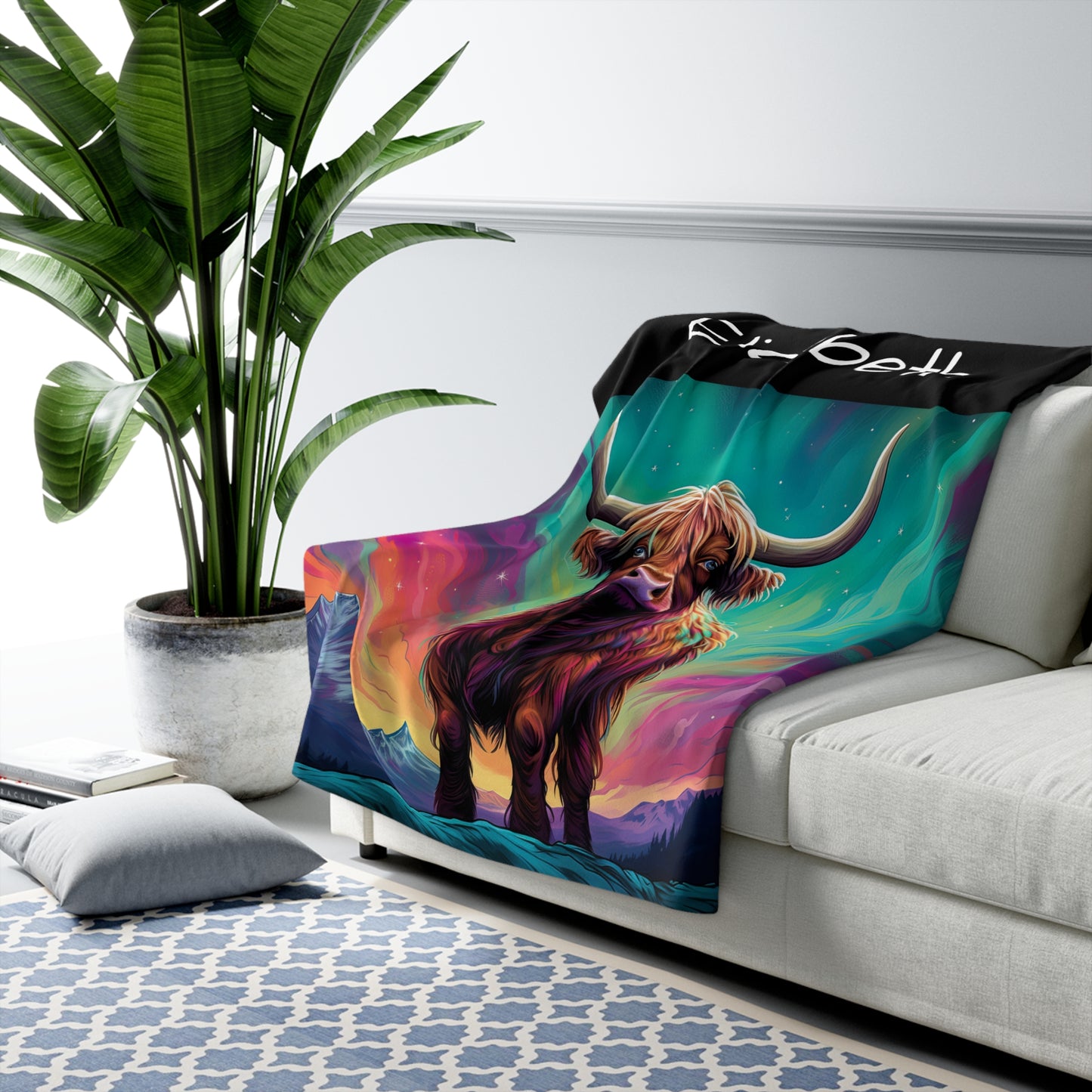 Highland Cow Blanket / Personalized Blanket