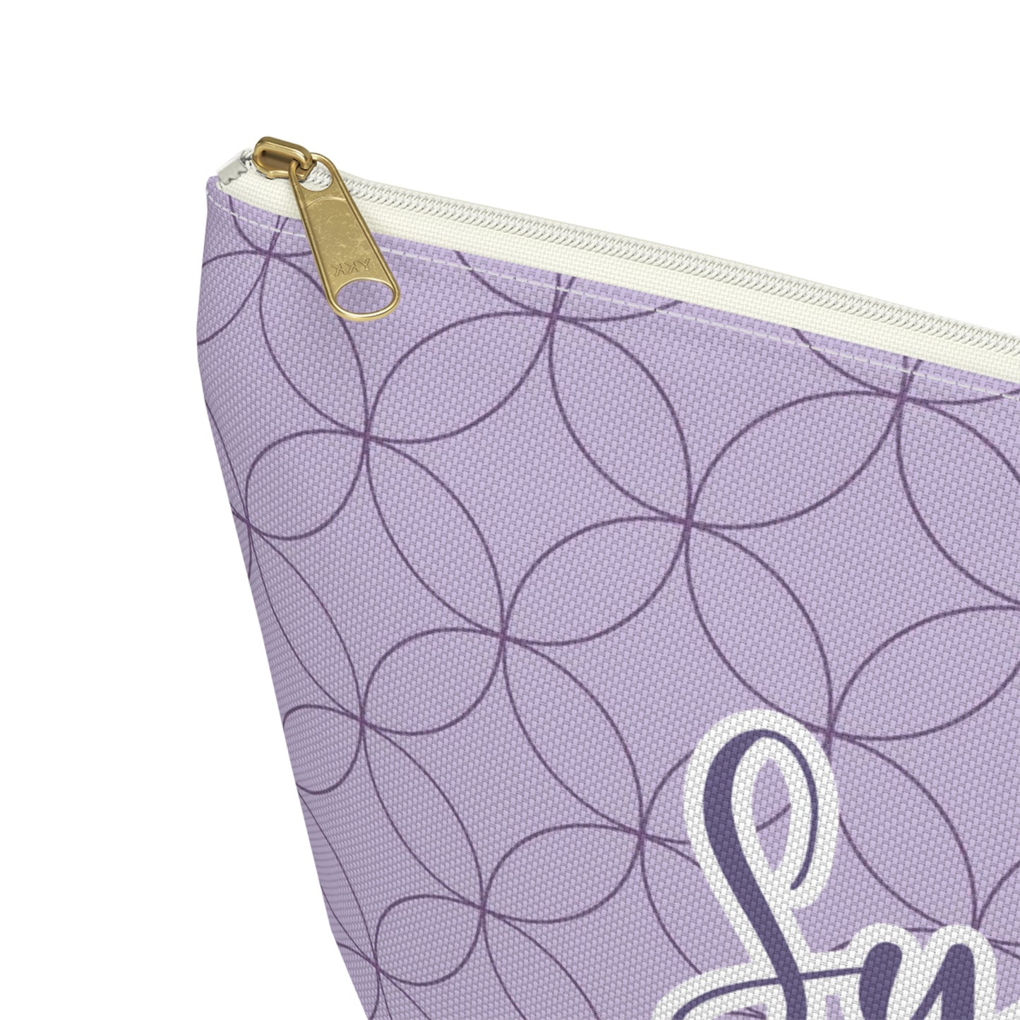 Purple Makeup Bag / Personalized Cosmetic Bag