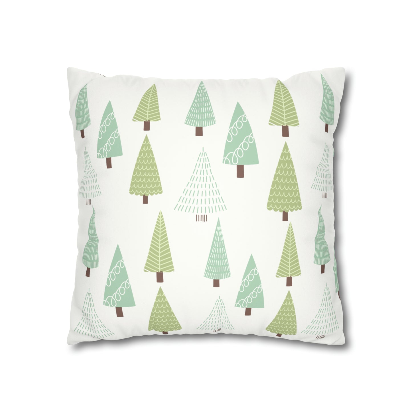 Green Christmas Tree Pillow Case
