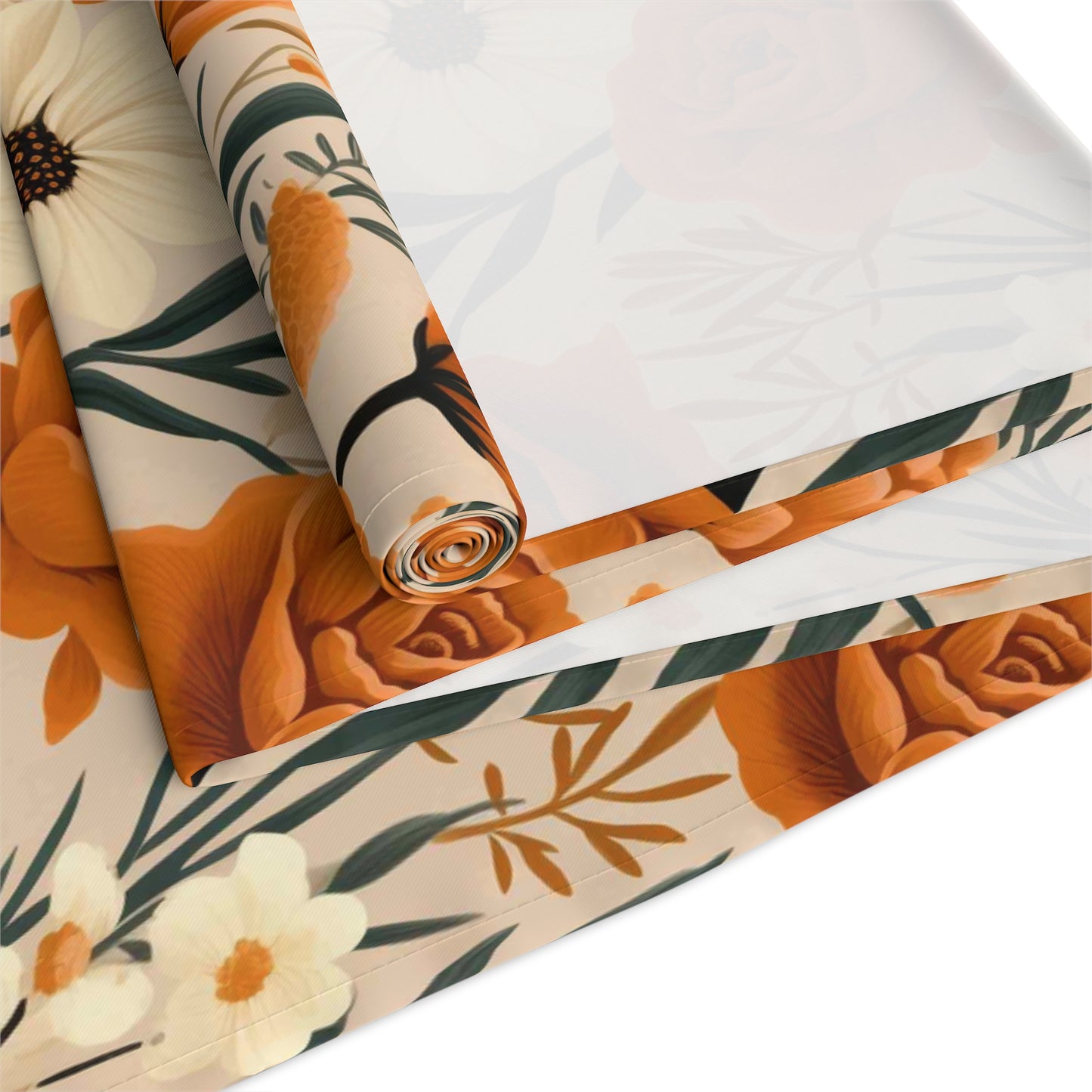 Fall Table Runner / Fall Flower Print