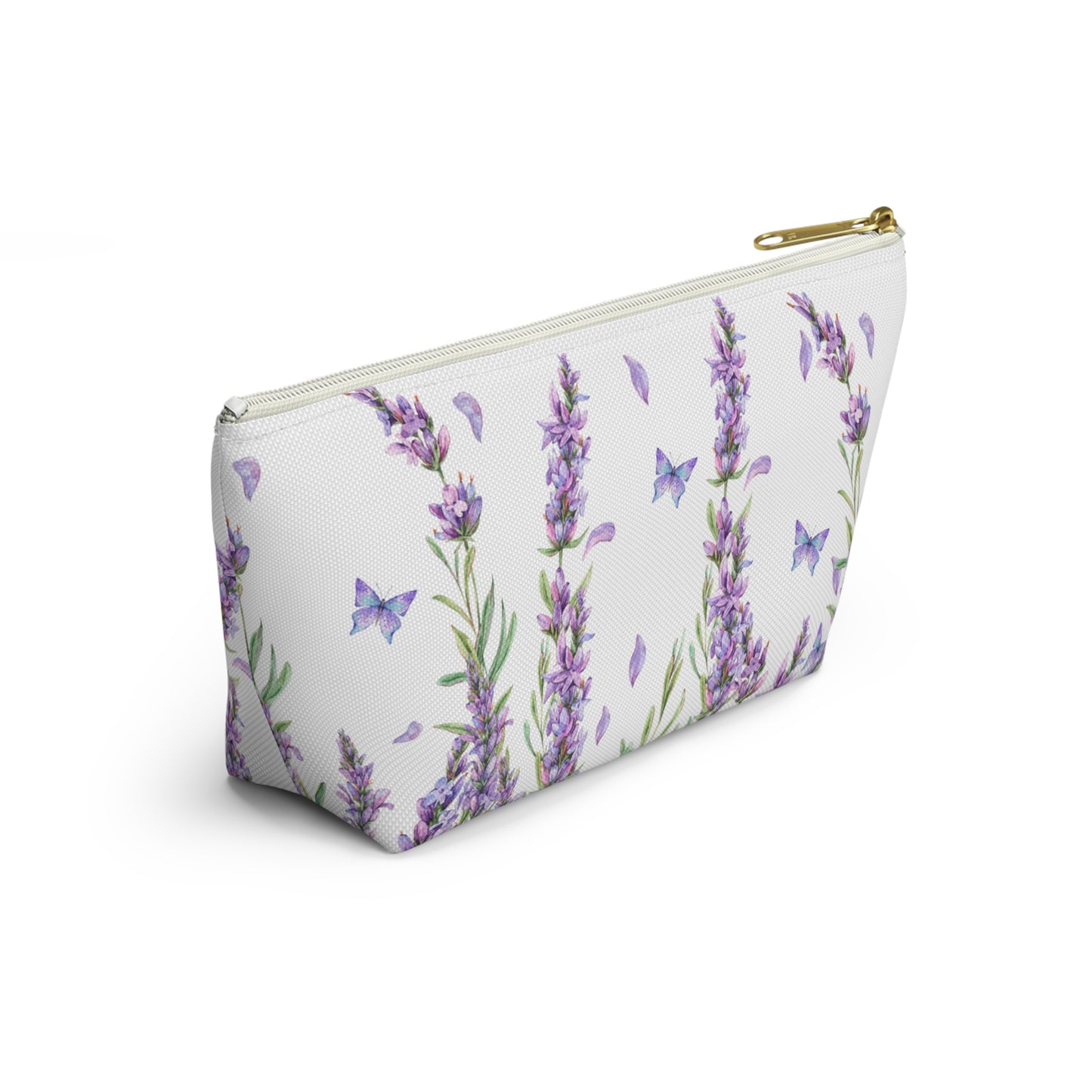Personalized Makeup Bag / Purple Lavender Cosmetic Bag