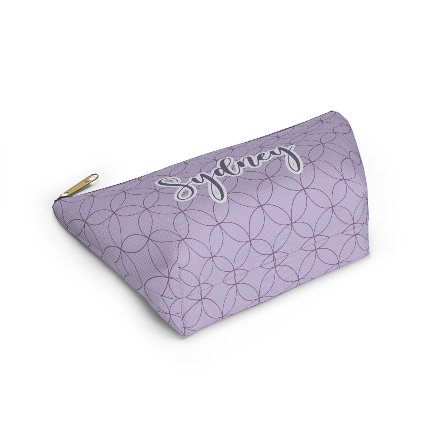 Purple Makeup Bag / Personalized Cosmetic Bag