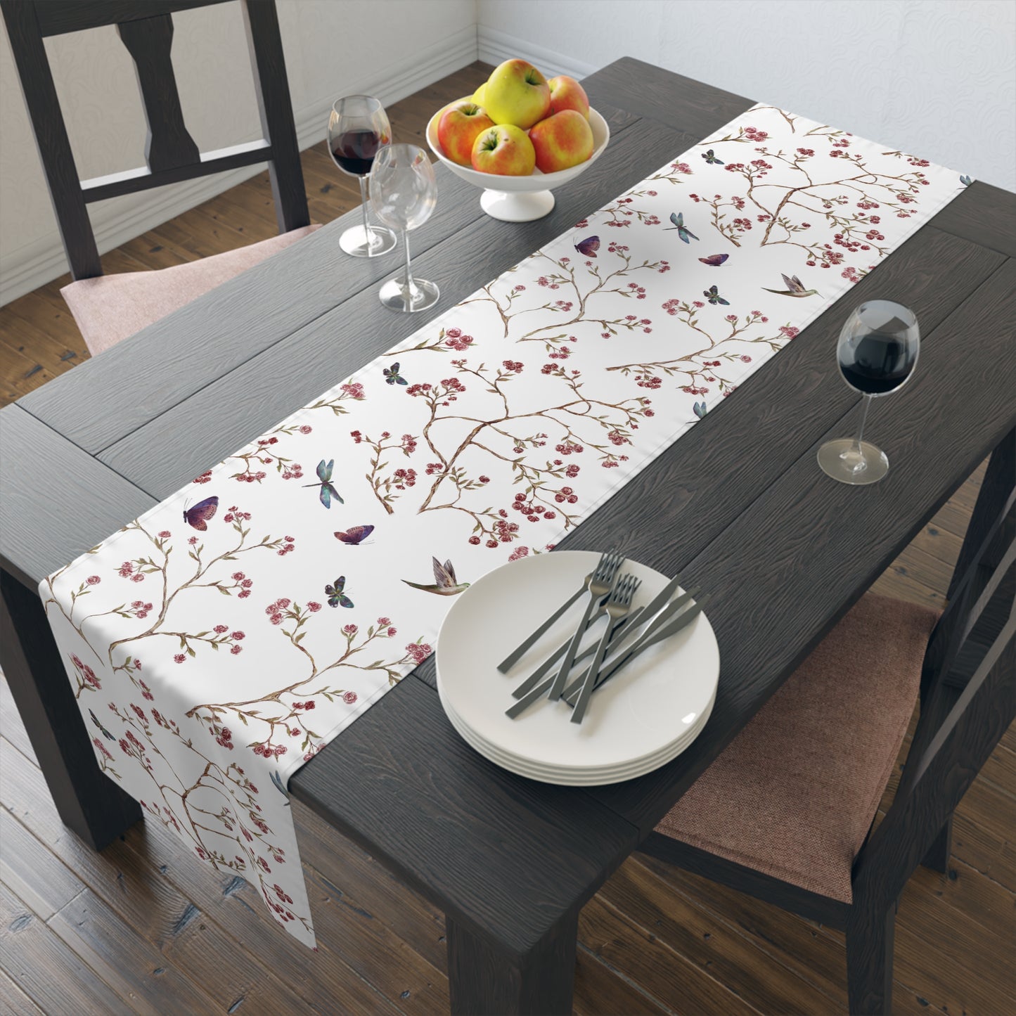 Rose Table Runner / Butterfly Table Runner