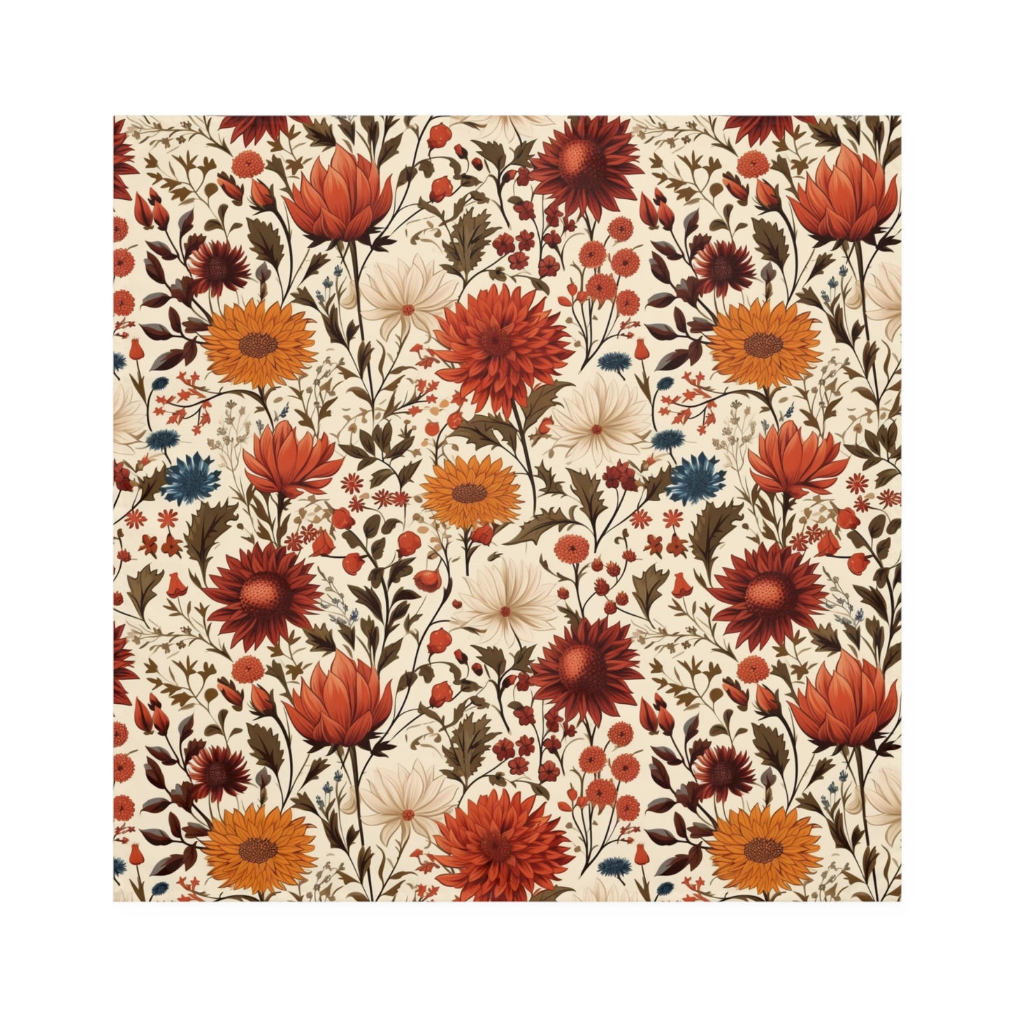 Fall Floral Napkins / Set of 4