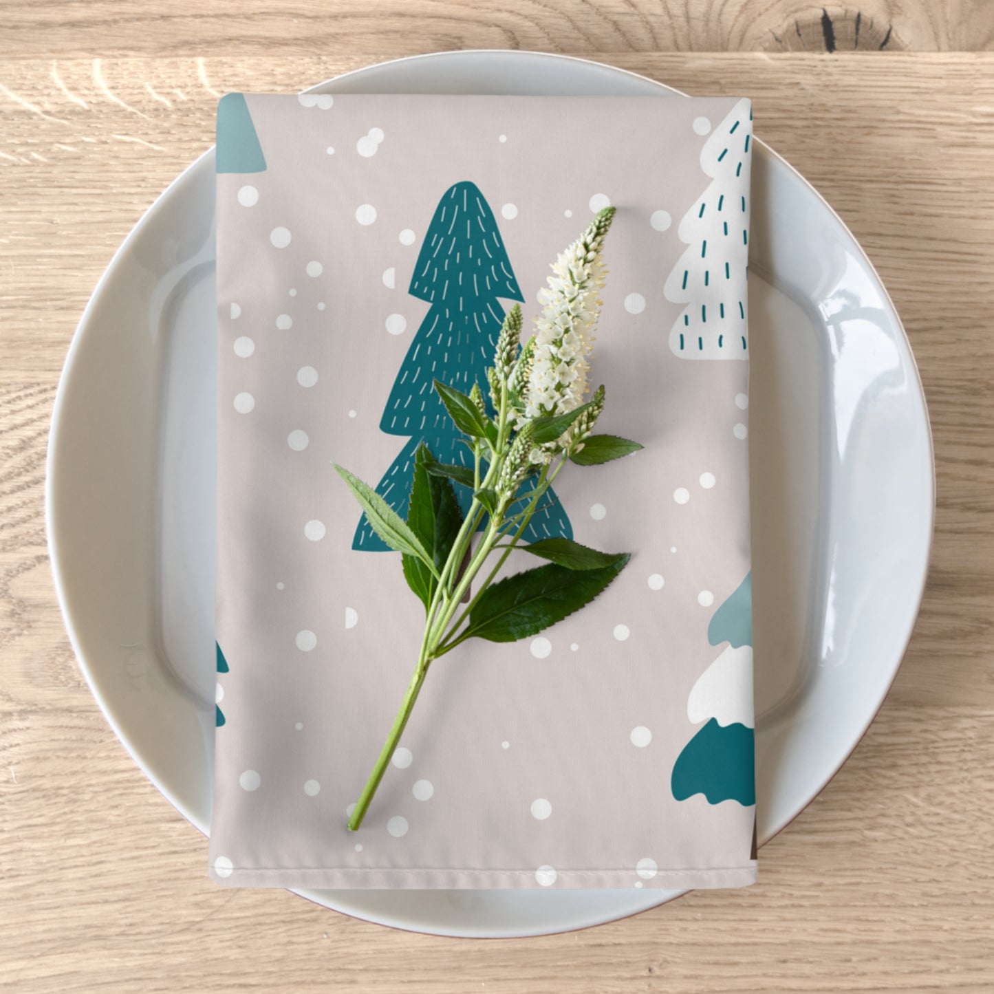 Winter Tree Napkins / Set of 4
