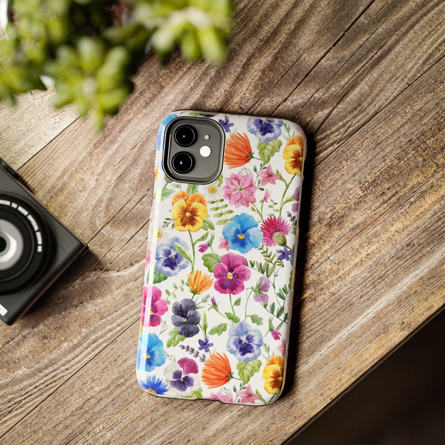 Floral IPhone Case / Pansy Phone Case