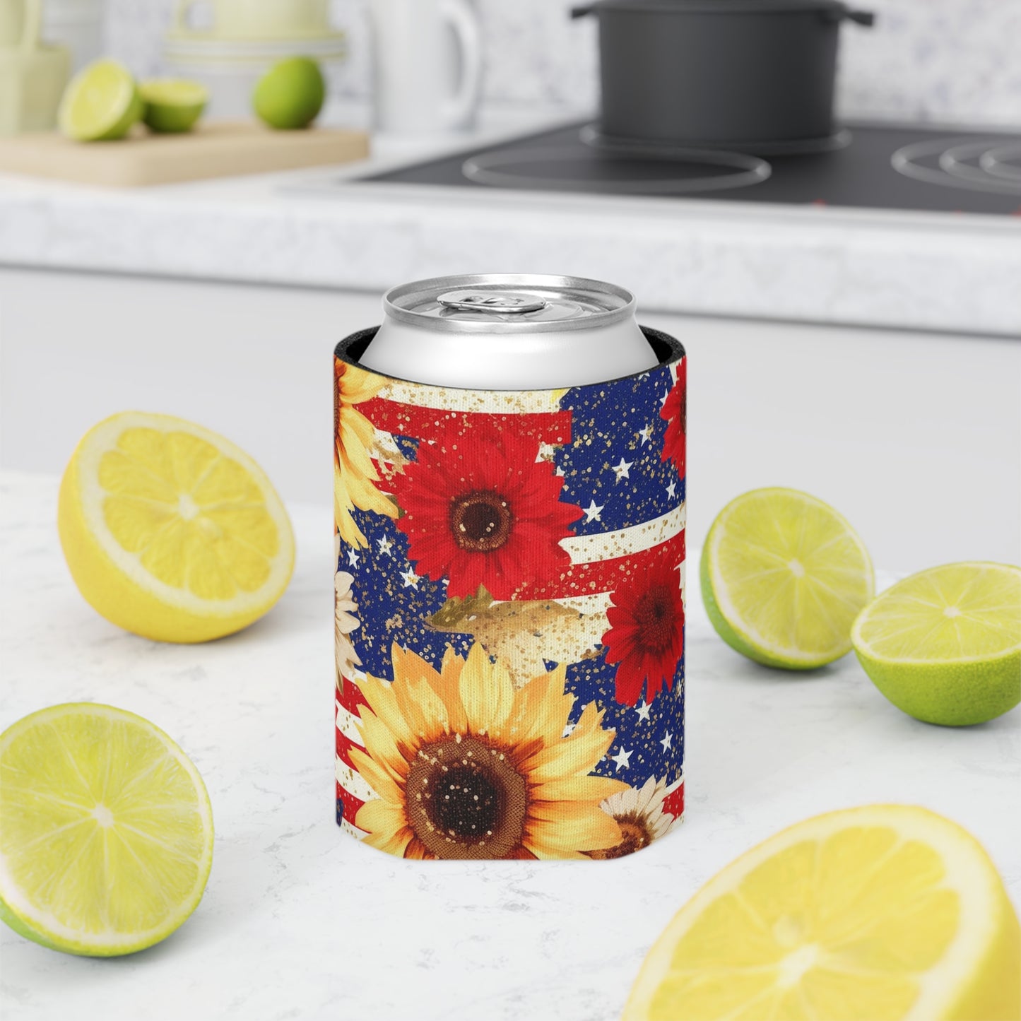4th of July Can Coozie / Patriotic Can Cooler