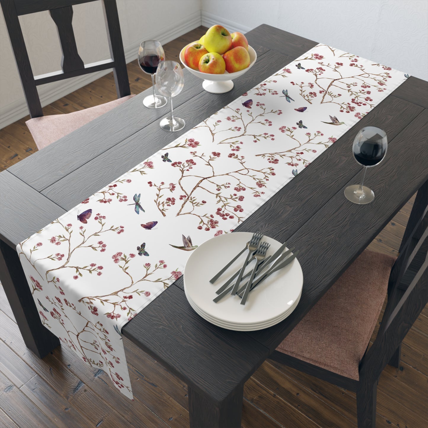 Rose Table Runner / Butterfly Table Runner
