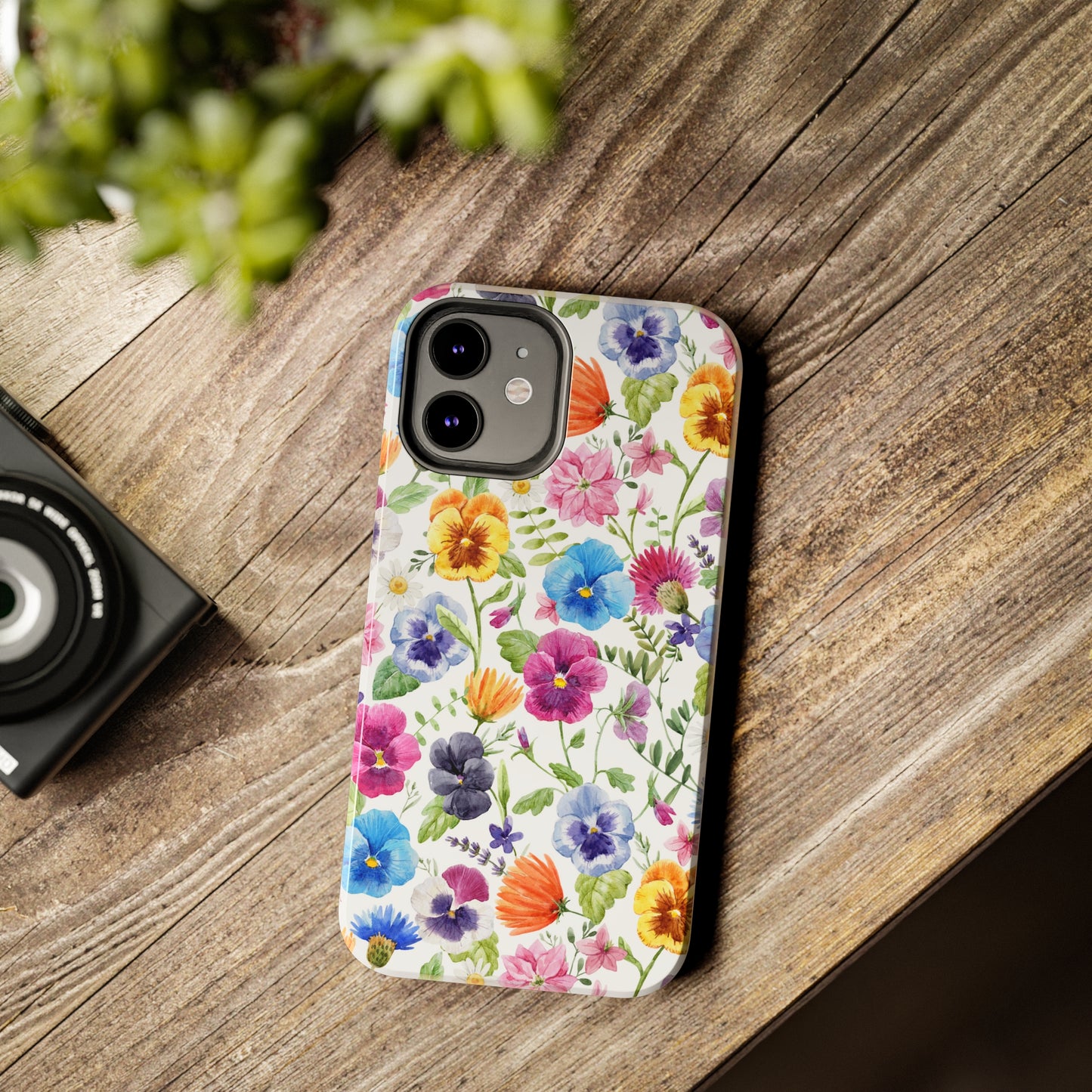 Floral IPhone Case / Pansy Phone Case