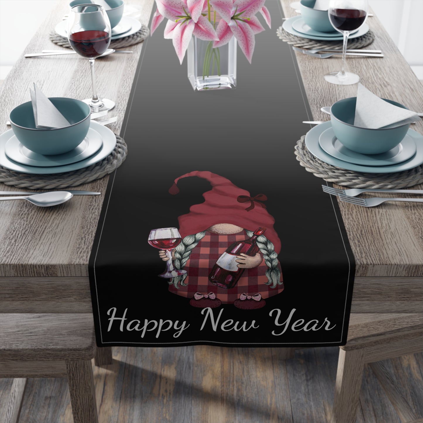 New Years Table Runner / Gnome Table Runner