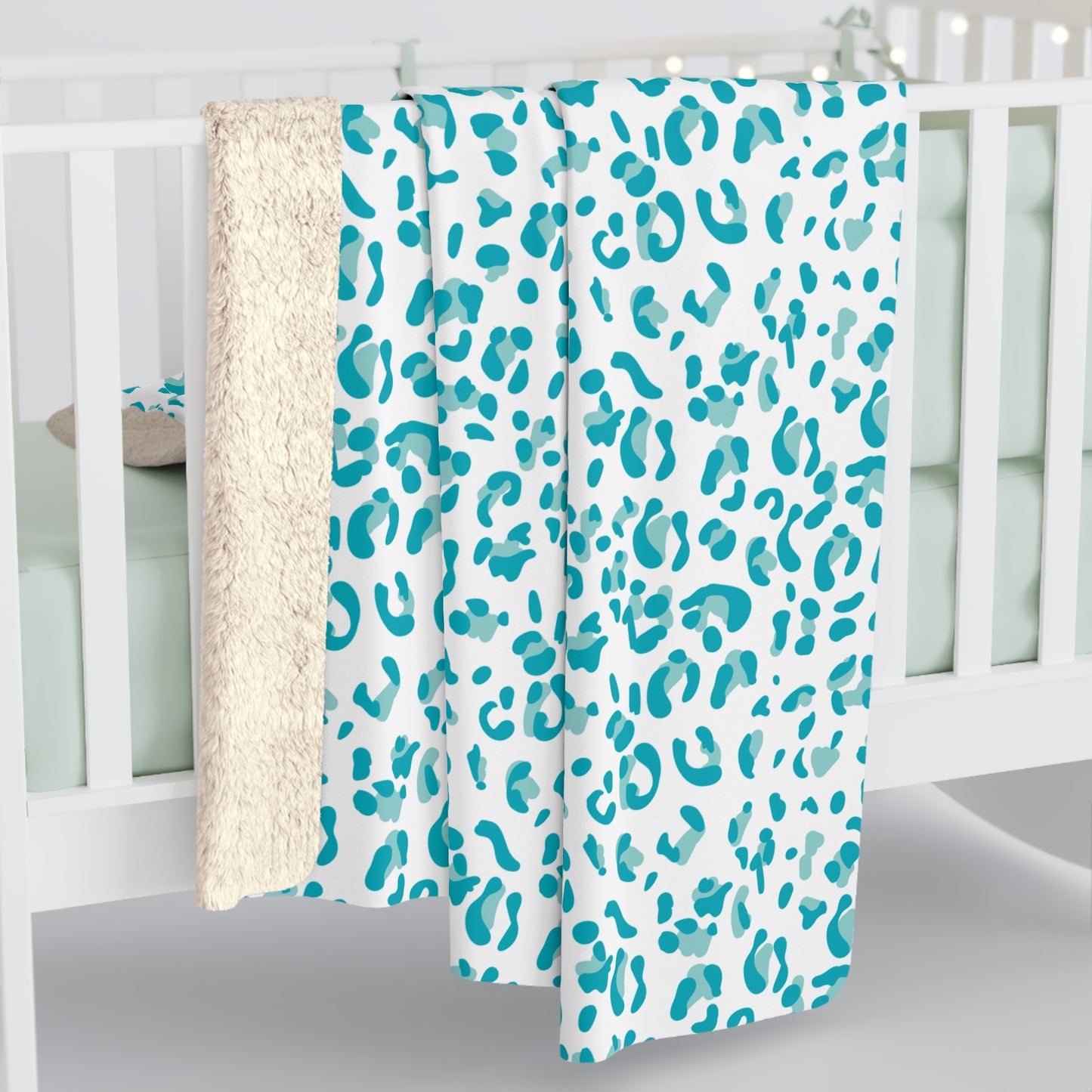 Personalized Sherpa Blanket / Leopard Print Blanket