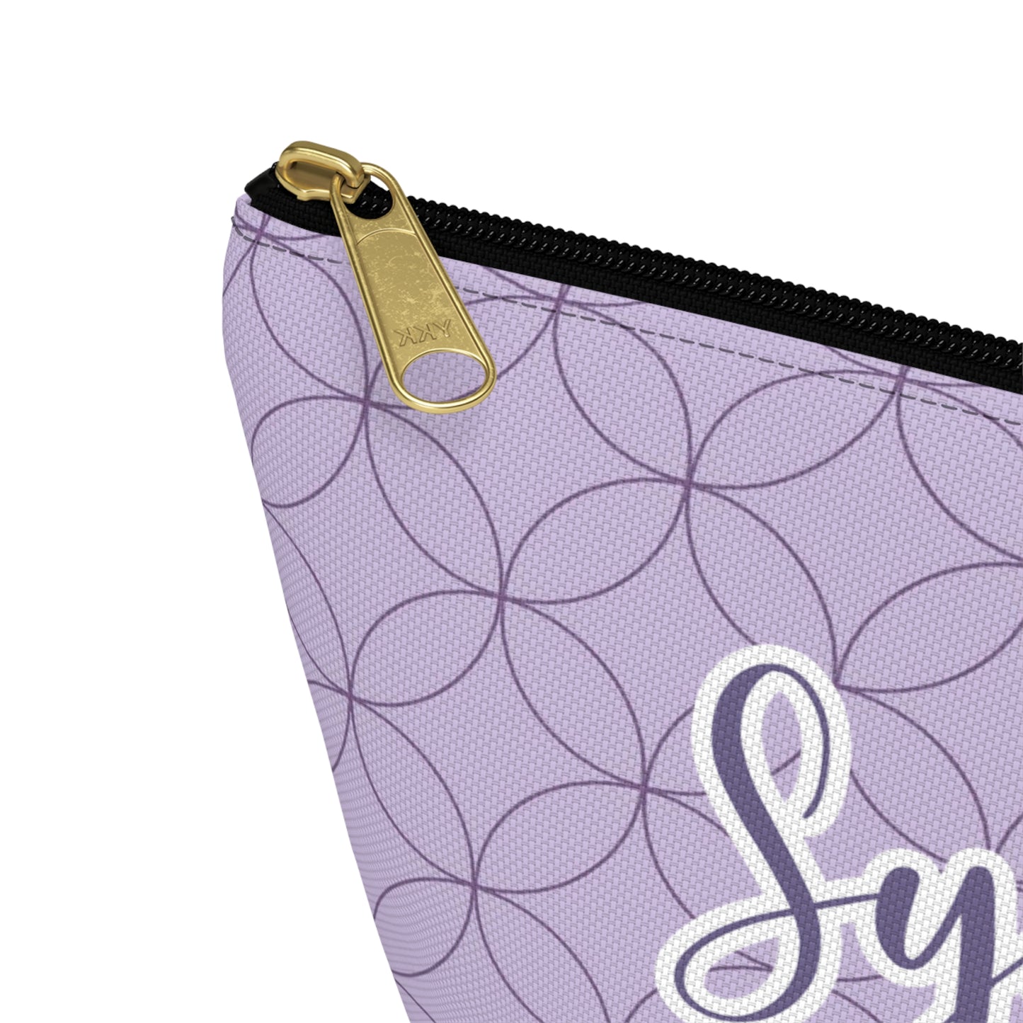 Purple Makeup Bag / Personalized Cosmetic Bag