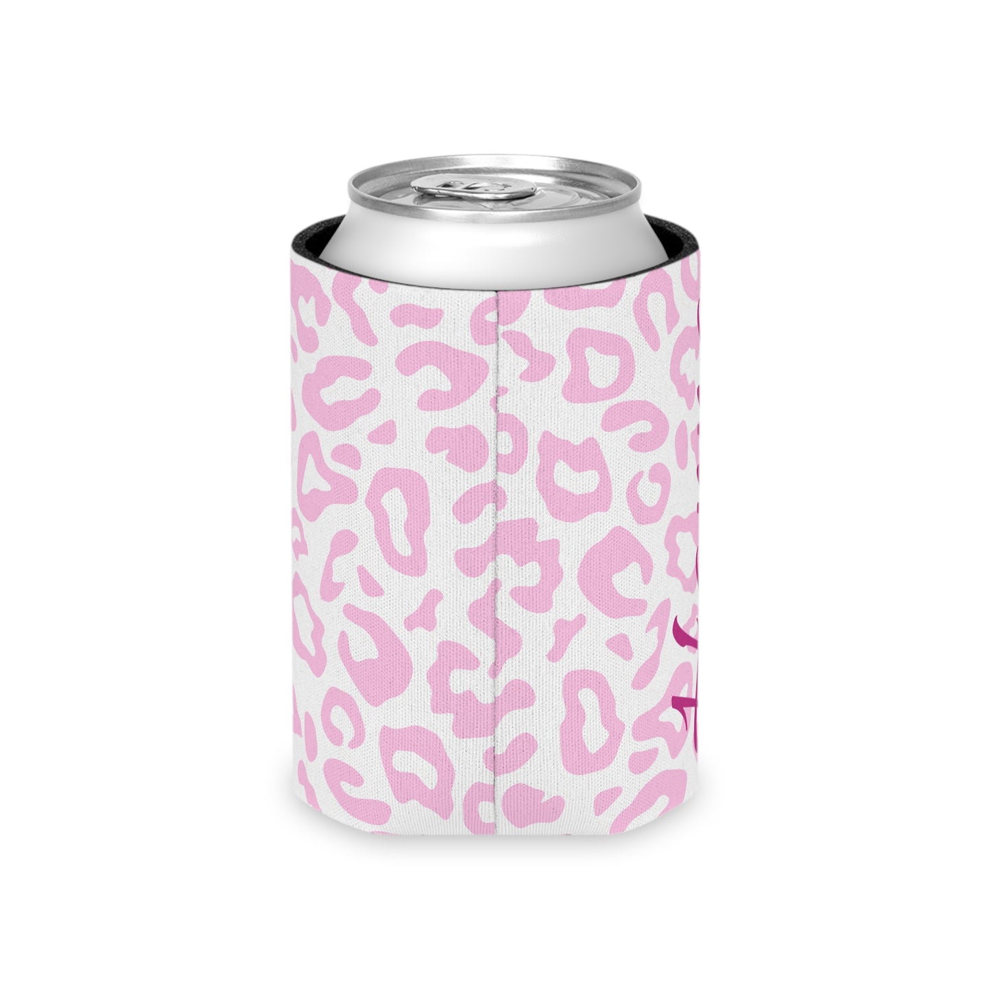 Leopard Print Can Cooler / Personalized Name Koozie