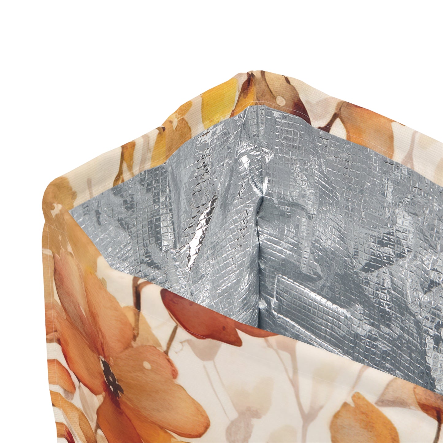 Fall Lunch Bag / Fall Floral Lunch Tote