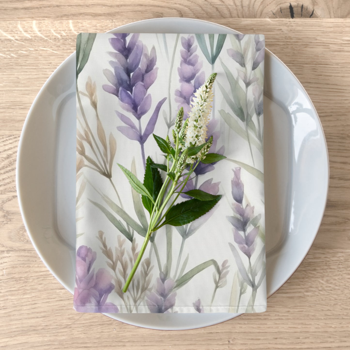 Purple Lavender Napkins / Set of 2 Napkins