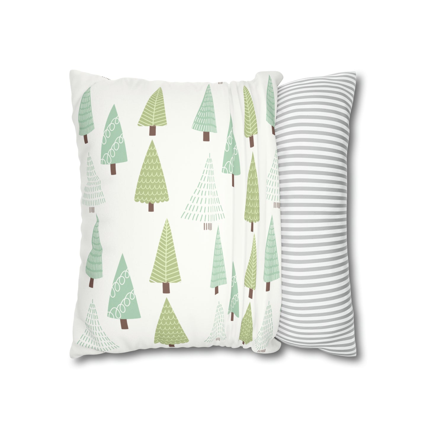 Green Christmas Tree Pillow Case
