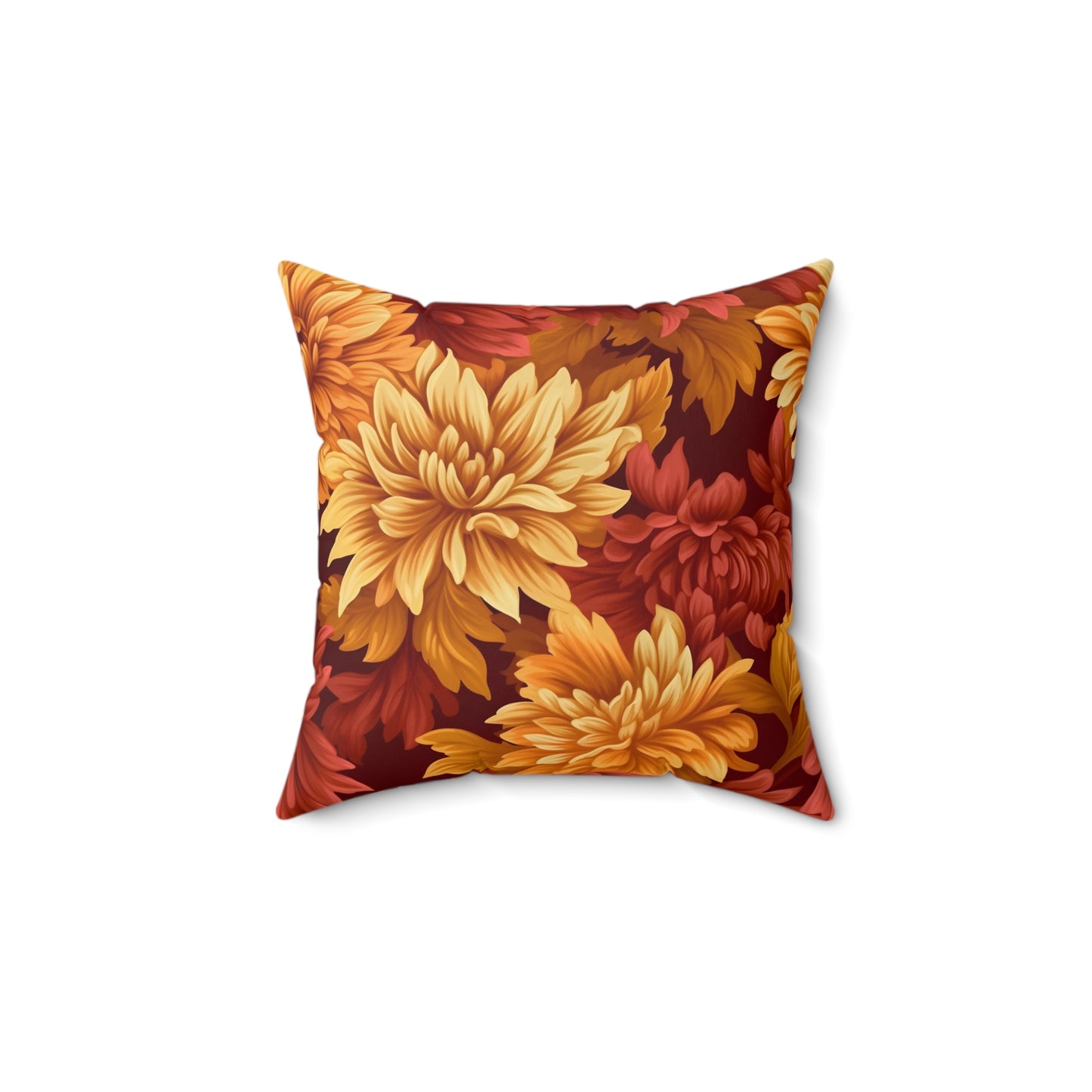 Fall Dahlia Pillow / Fall Colors Decor