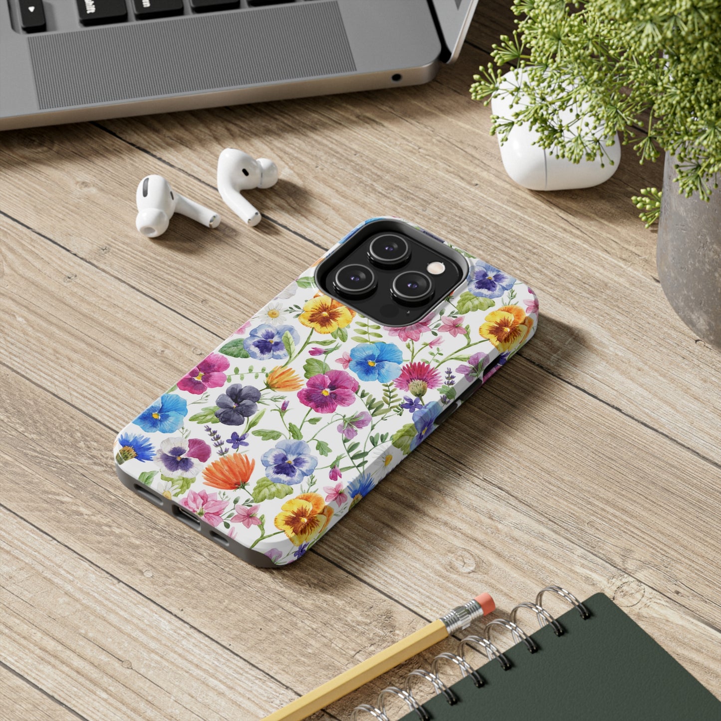 Floral IPhone Case / Pansy Phone Case