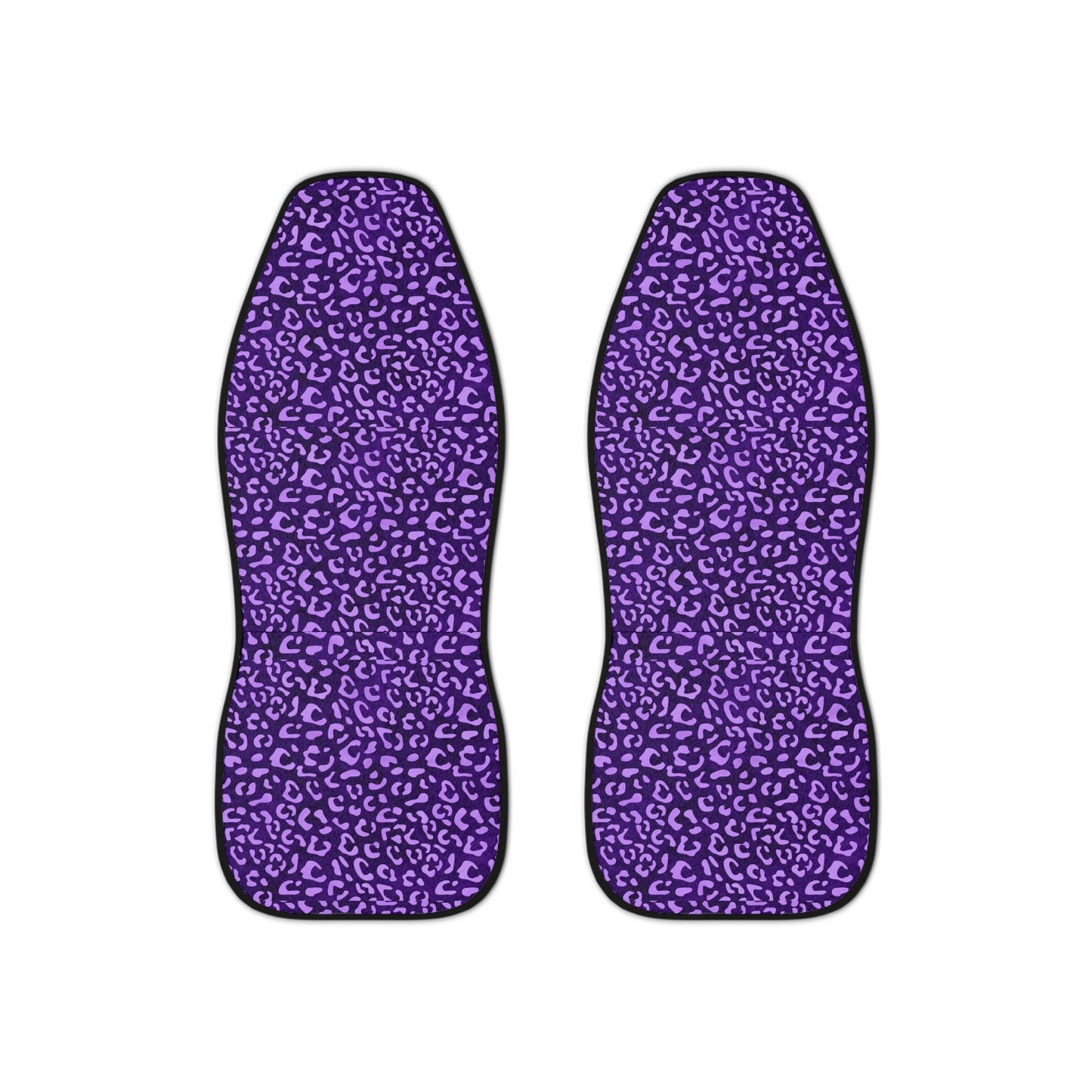 Purple Leopard Print Car Seat Covers