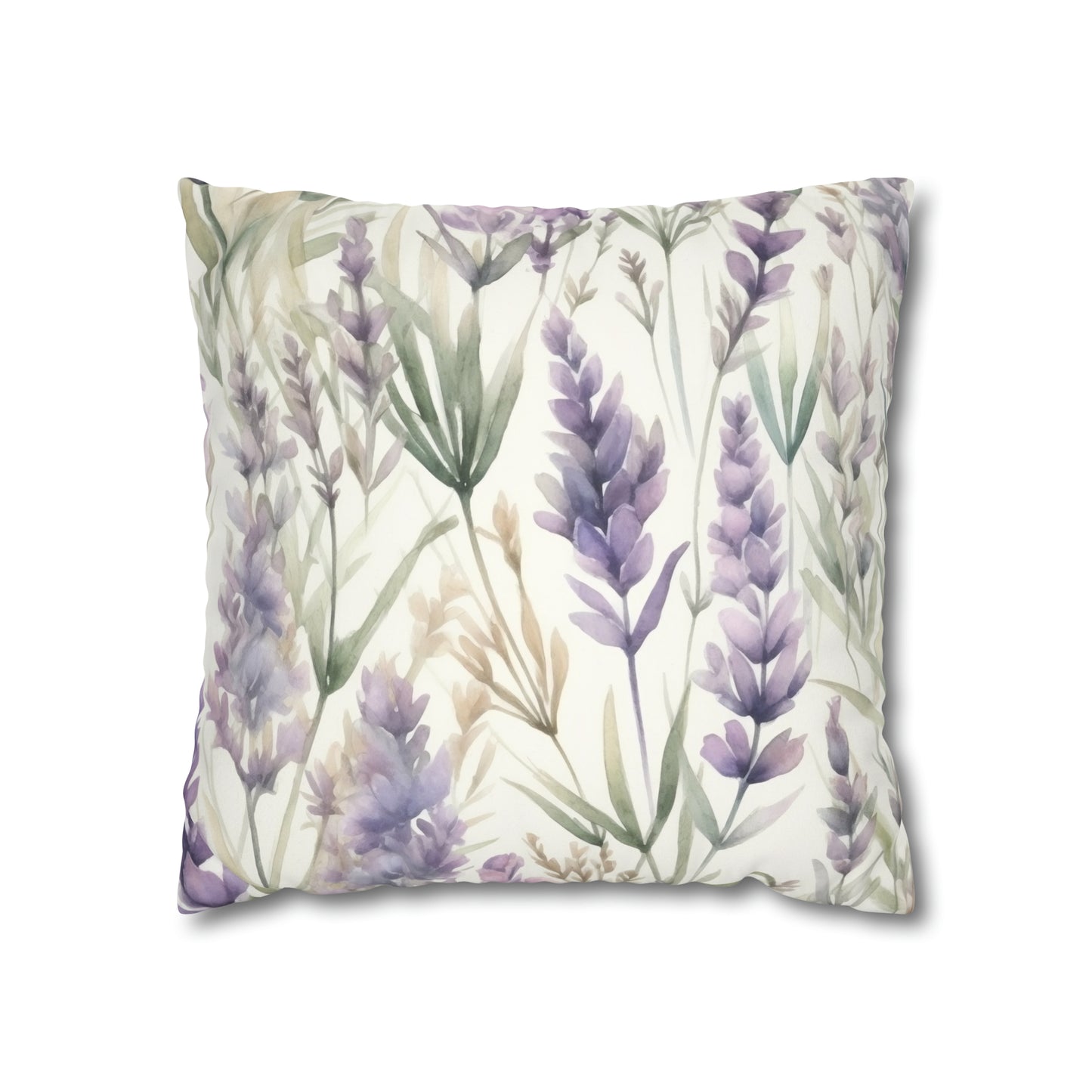 Lavender Watercolor Pillow Case