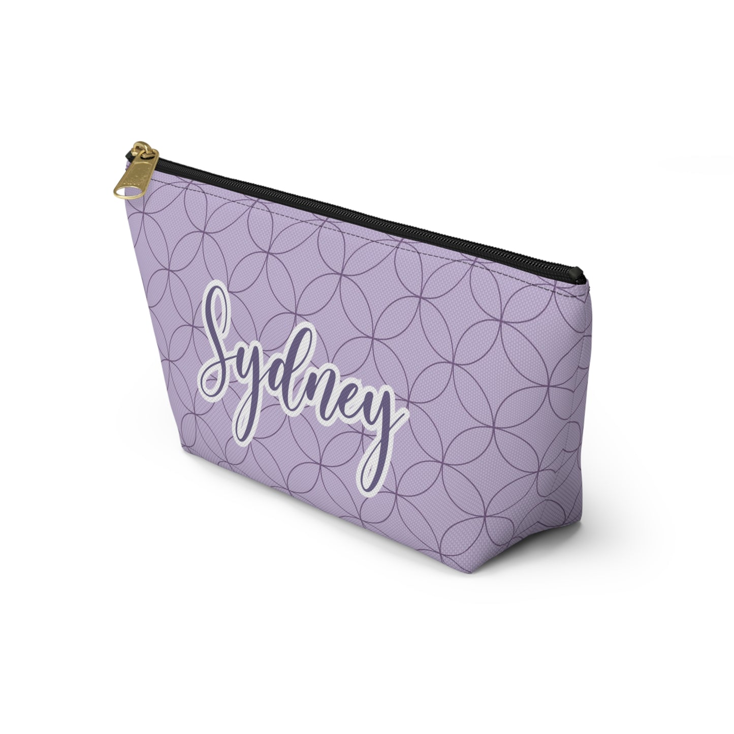 Purple Makeup Bag / Personalized Cosmetic Bag