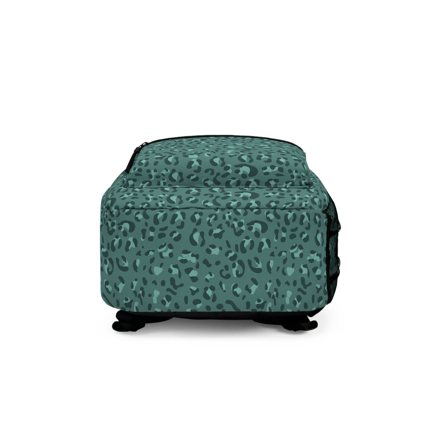 Green Leopard Print Backpack