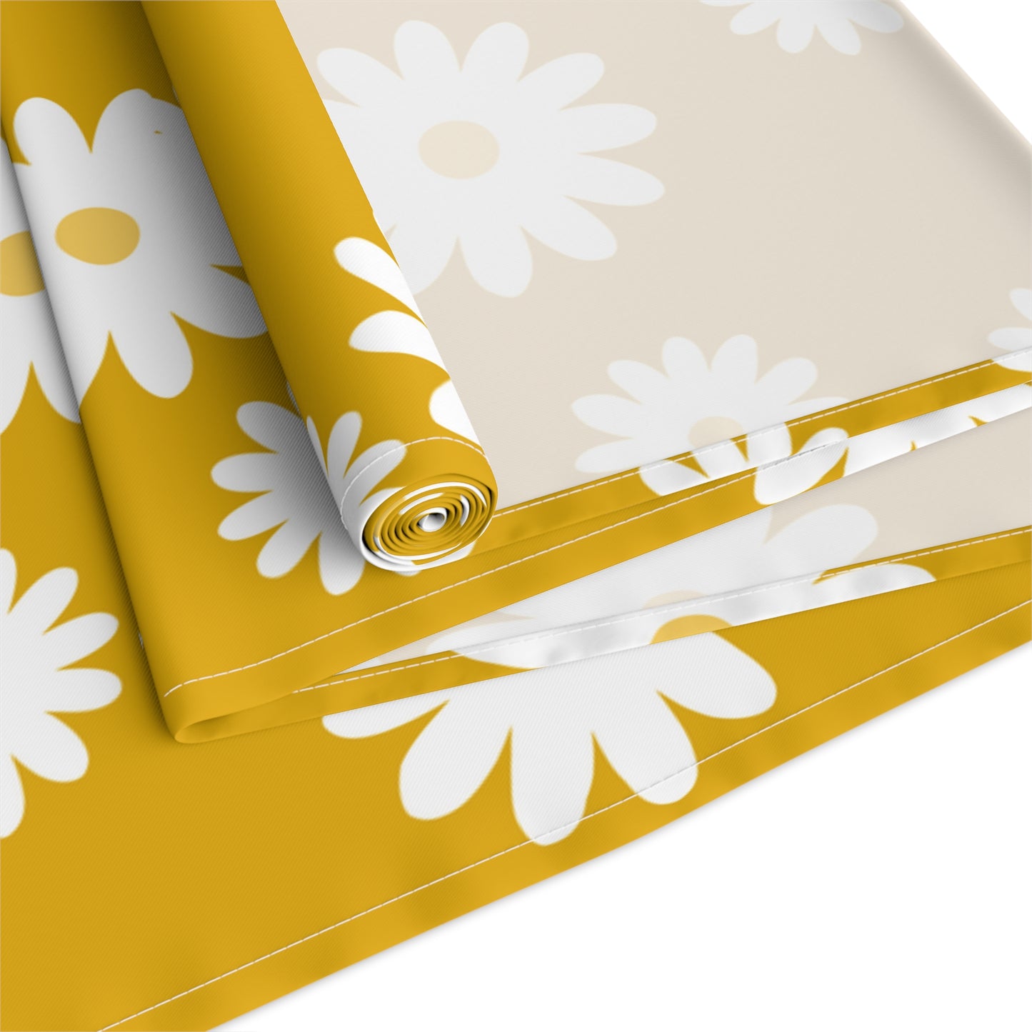 Mustard Yellow Table Runner / Daisy Table Runner