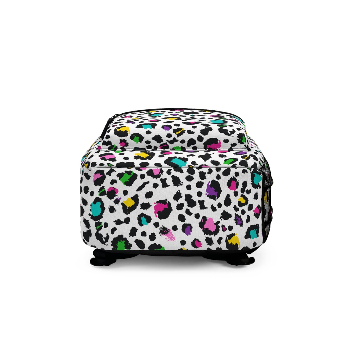 Rainbow Leopard Print Backpack / Personalized Bookbag