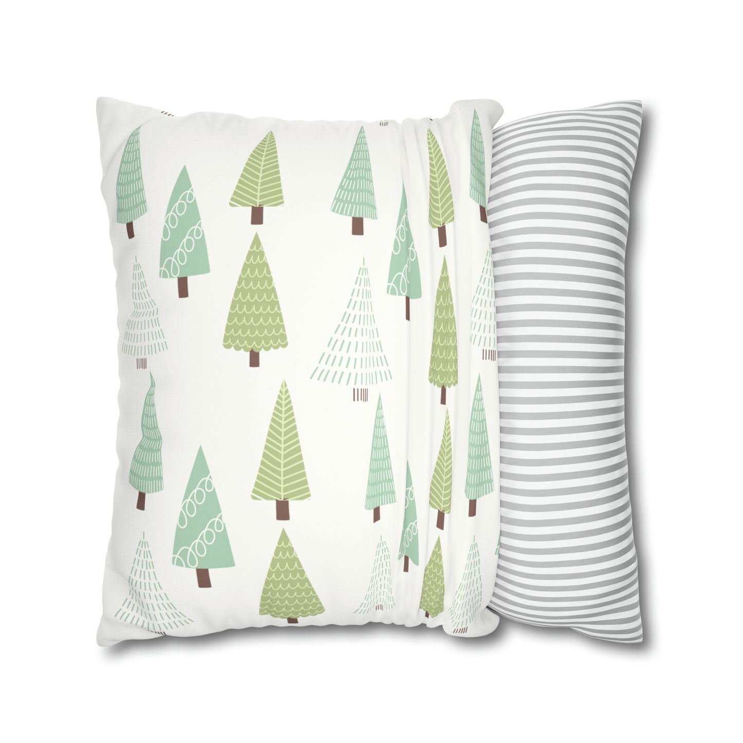 Green Christmas Tree Pillow Case