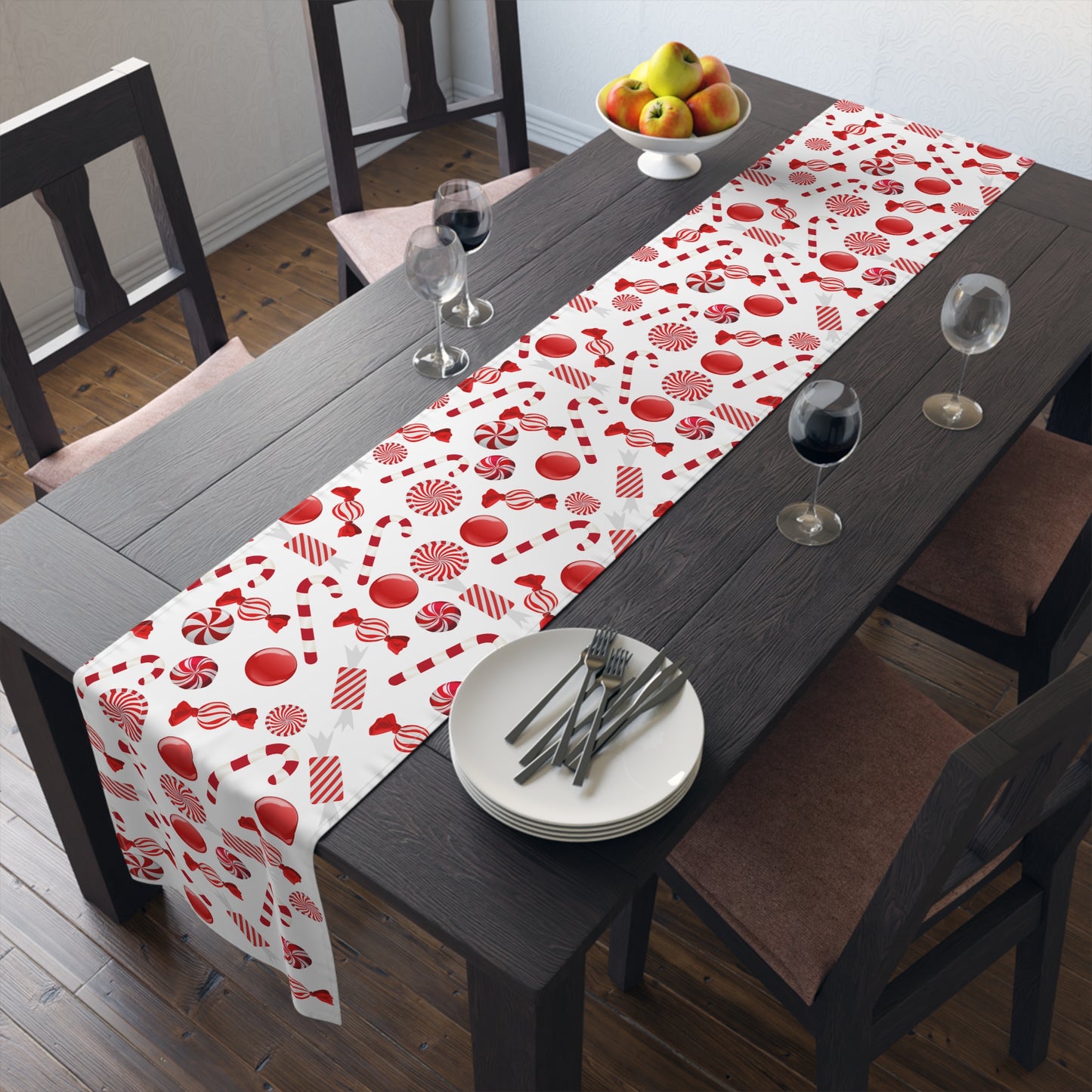 Christmas Table Runner / Candy Cane Table Runner