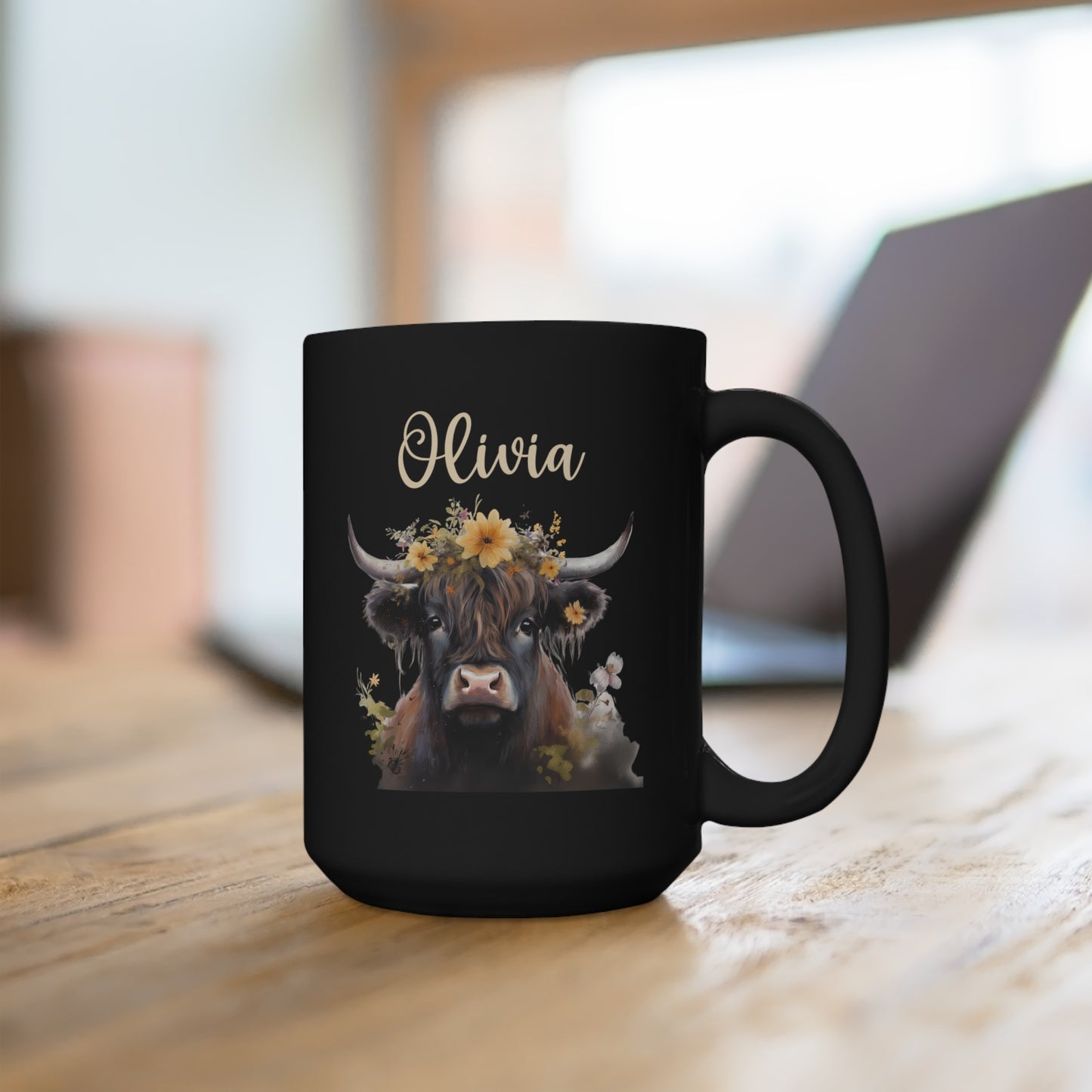 Personalized Highland Cow Mug