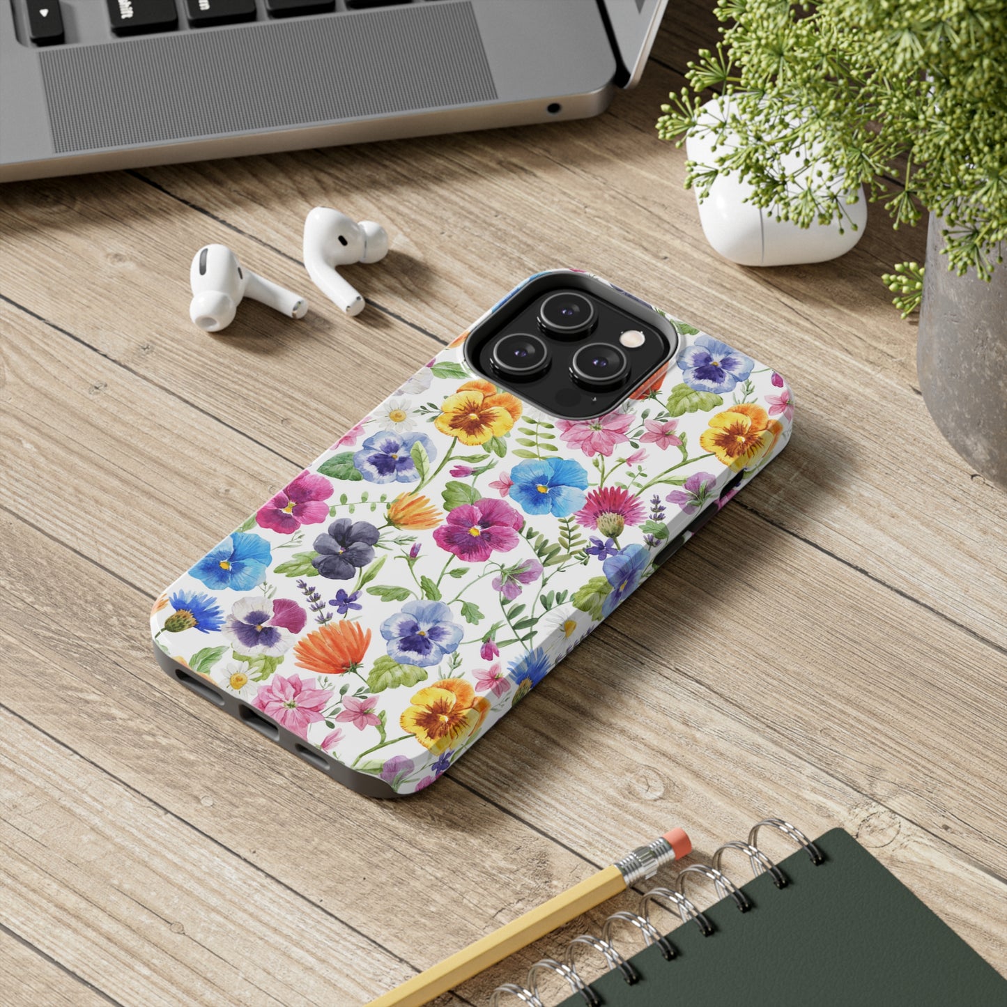 Floral IPhone Case / Pansy Phone Case