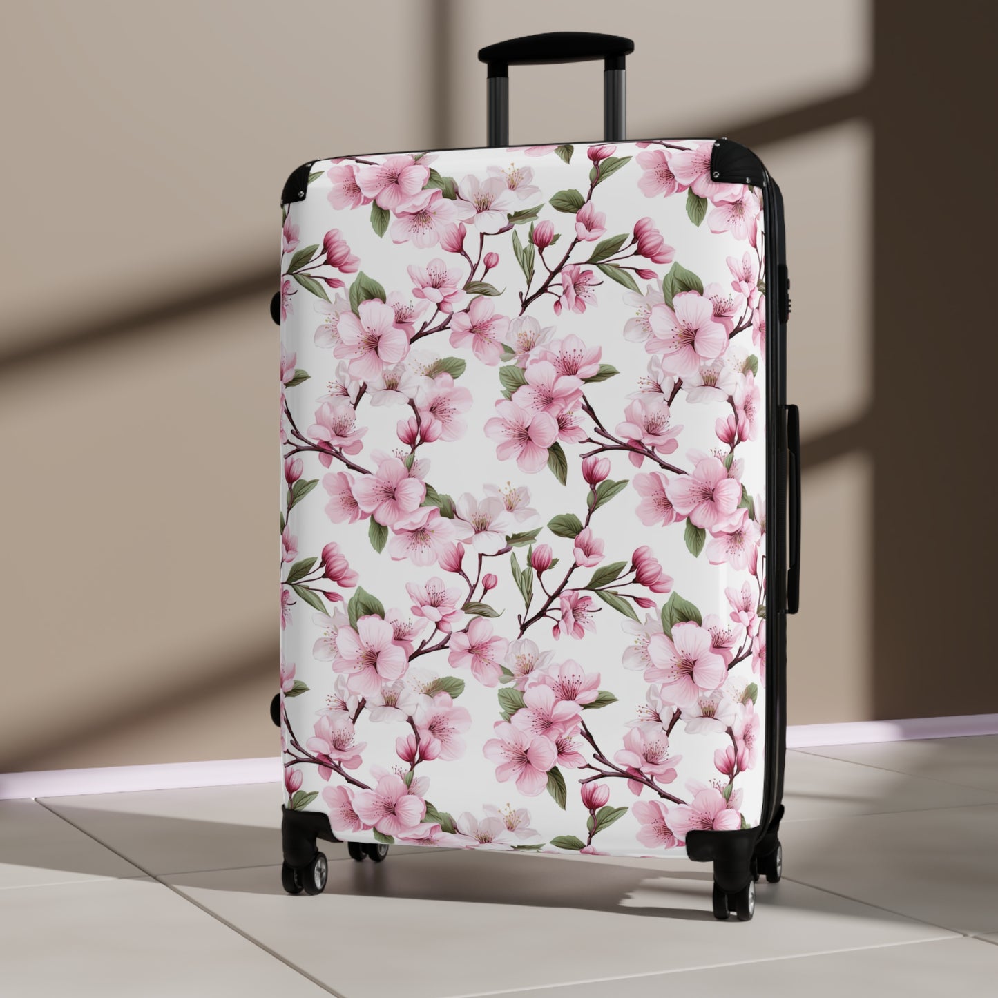 Pink Cherry Blossom Suitcase