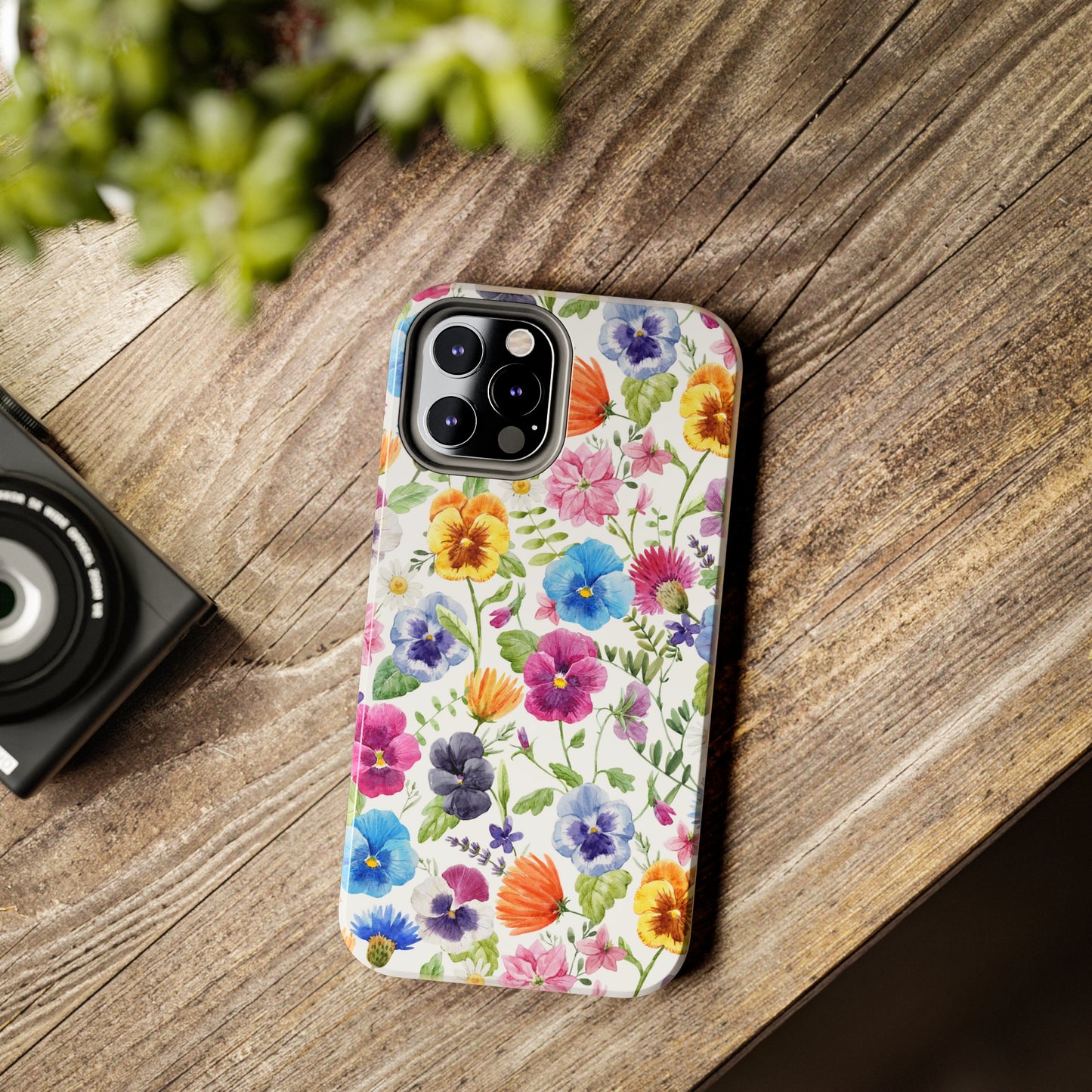 Floral IPhone Case / Pansy Phone Case