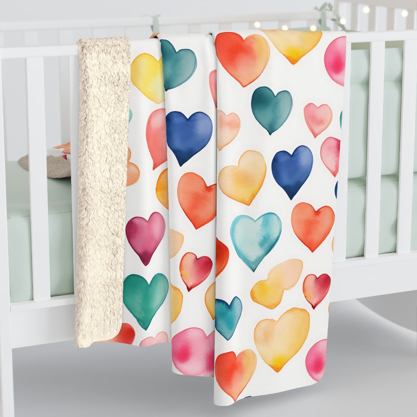 Heart Sherpa Blanket