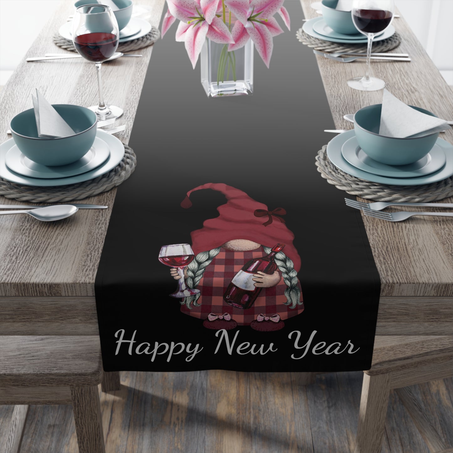 New Years Table Runner / Gnome Table Runner