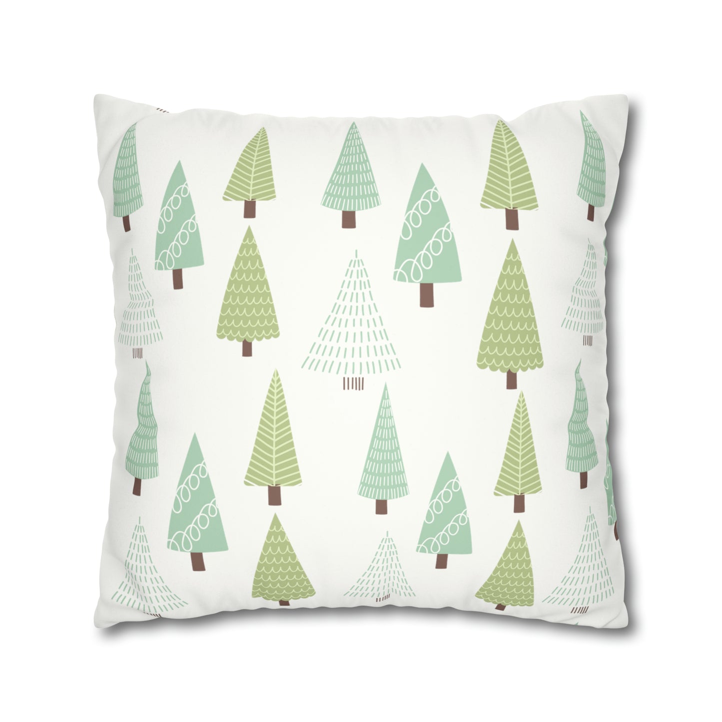 Green Christmas Tree Pillow Case