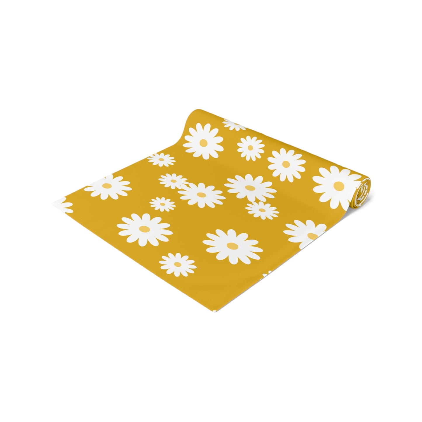 Mustard Yellow Table Runner / Daisy Table Runner
