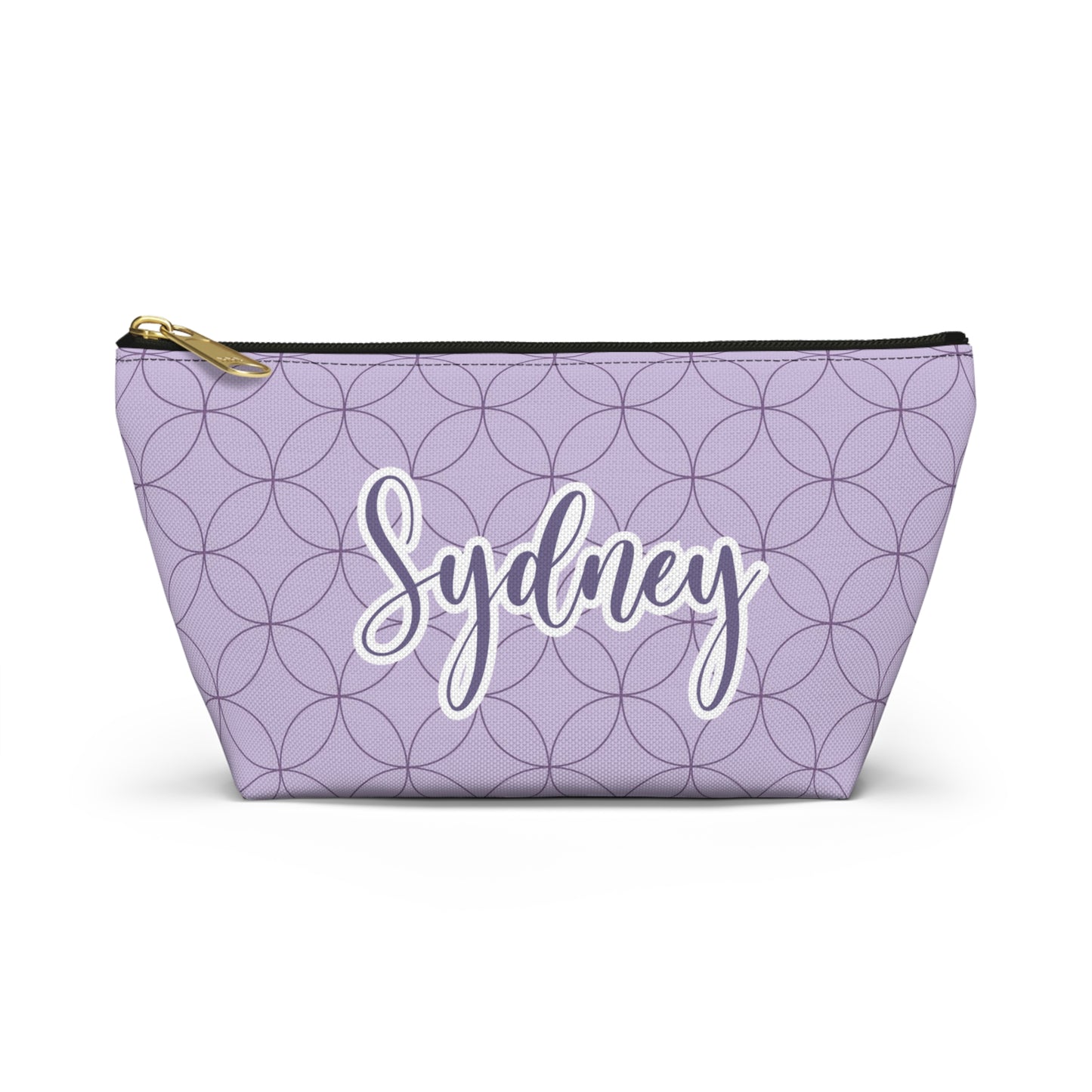 Purple Makeup Bag / Personalized Cosmetic Bag