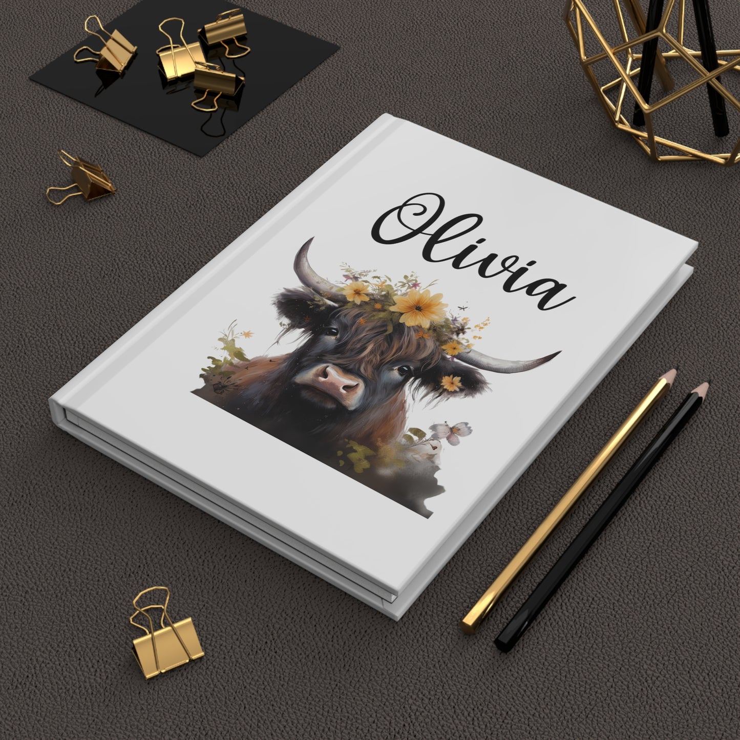 Highland Cow Journal / Personalized Journal